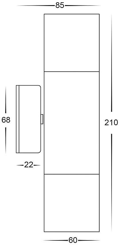 Havit Lighting Wandleuchte »TIVAH«, 2 flammig, Leuchtmittel GU10 | ohne Leuchtmittel