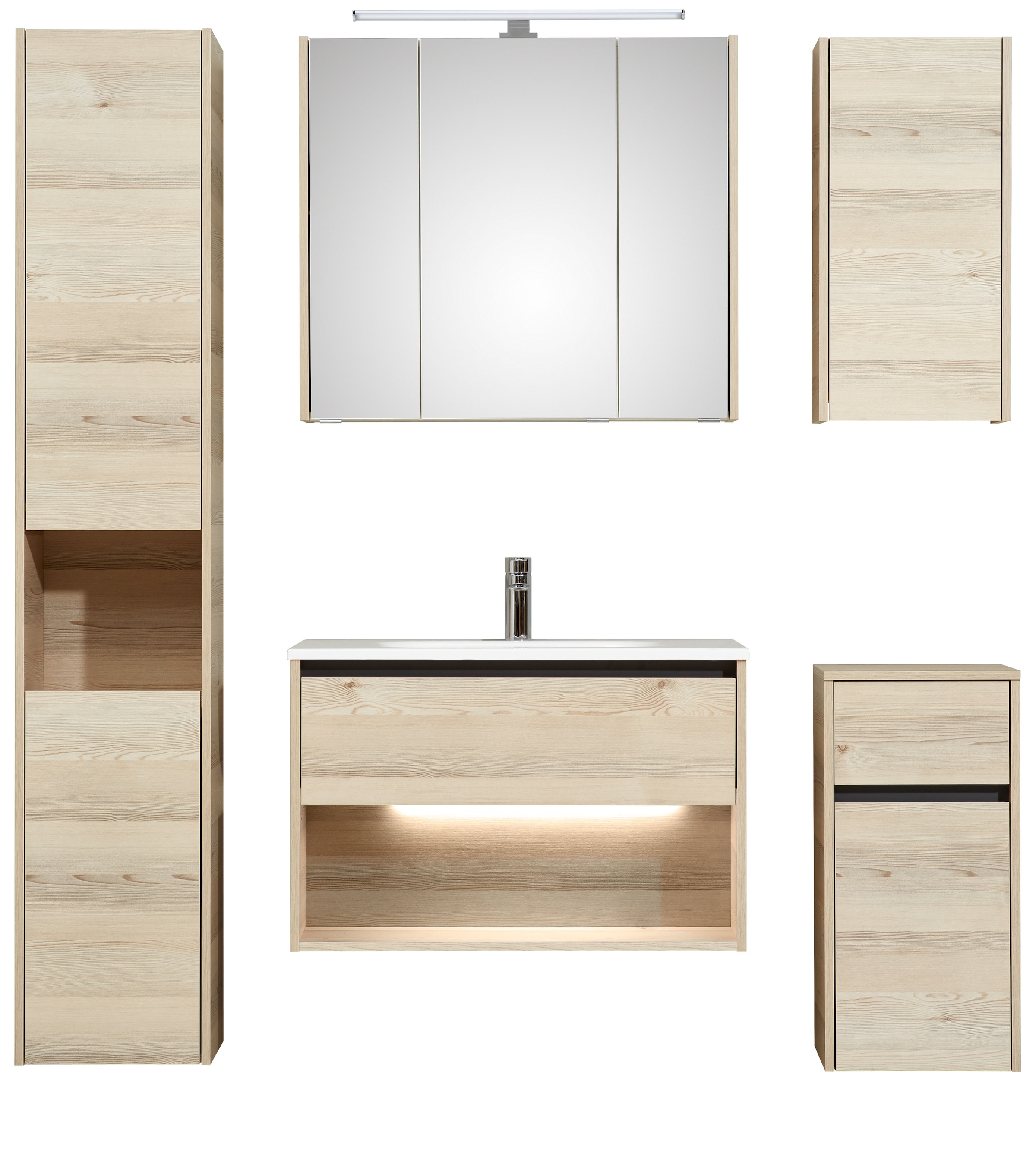 Saphir Badmöbel-Set »Quickset 393«, (Komplett-Set, 6 St.)