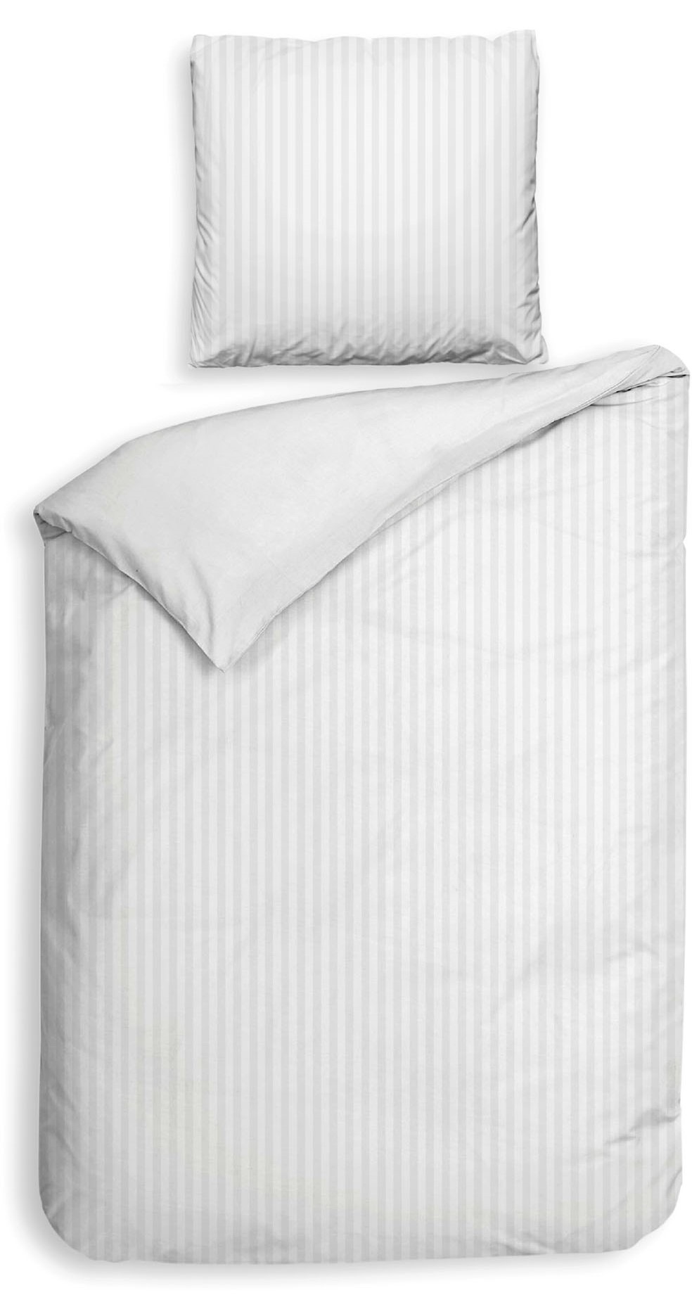 Heckett & Lane Bettwäsche »Banda« 2 Stk. tlg. hochwertiges Mako-Satin, Stre günstig online kaufen