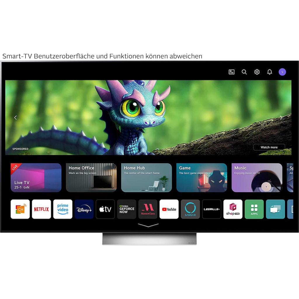 LG OLED-Fernseher »OLED65C22LB«, 164 cm/65 Zoll, 4K Ultra HD, Smart-TV