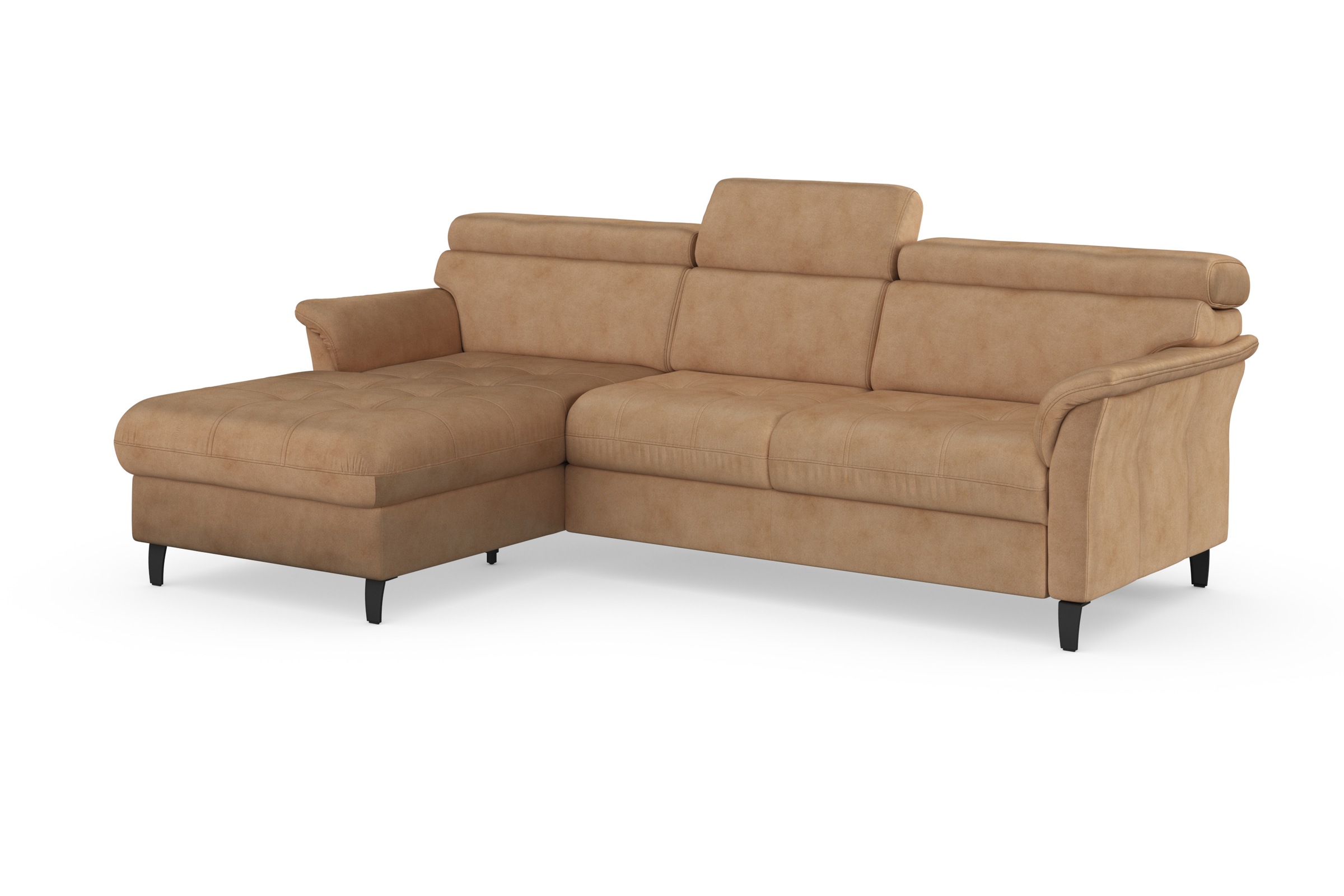 sit&more Ecksofa »Marano L-Form«, inklusive Kopfteilverstellung, wahlweise mit Bettfunktion, Bettkasten