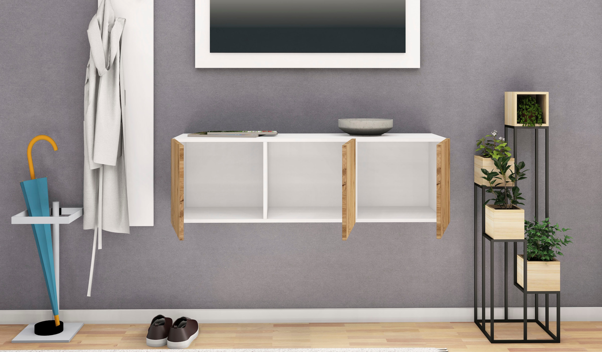 Lowboard Möbel auf hängend cm, Raten »Vaasa«, borchardt nur 114 kaufen Breite