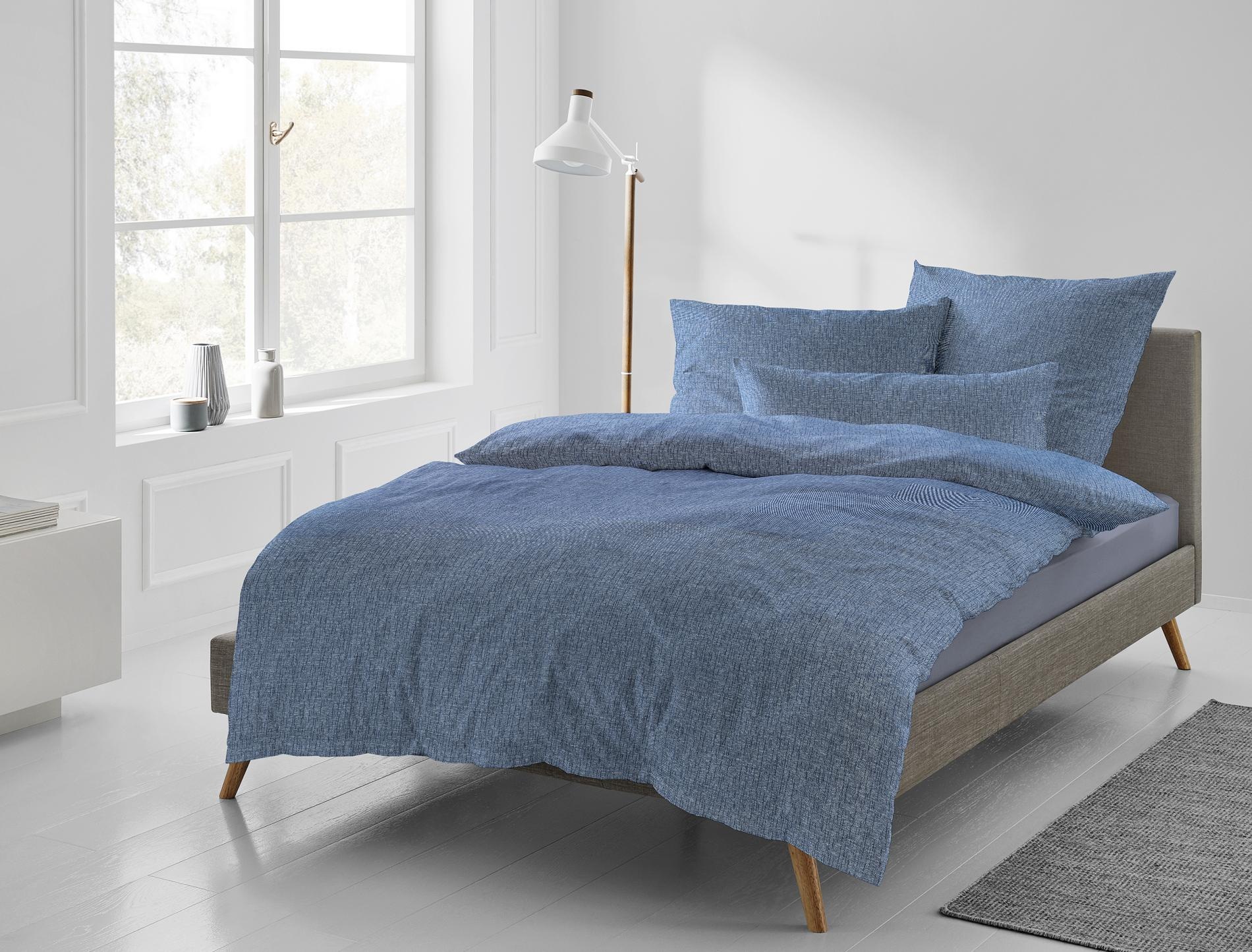 Irisette Bettwäsche »Carla in Mako Satin Qualität, 100% Baumwolle, Bett- und Kopfkissenbezug mit Reißverschluss, pflegeleicht, 100% Baumwolle, mit seidigem Glanz, ganzjährig einsetzbar«, (3 tlg.)