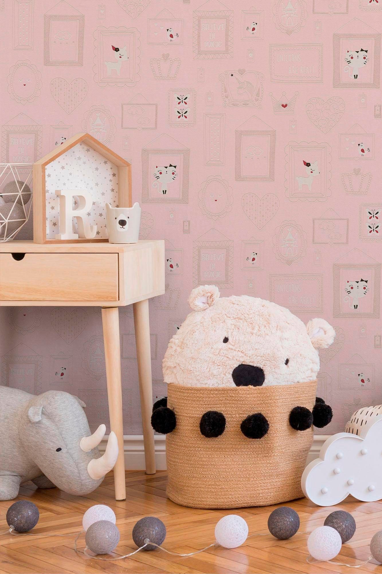 living walls Vliestapete »Boys & Girls«, Strukturmuster-gemustert-Motiv, Modern Tapete Kinder Tapeten Wohnzimmer Schlafzimmer Küche osa Design