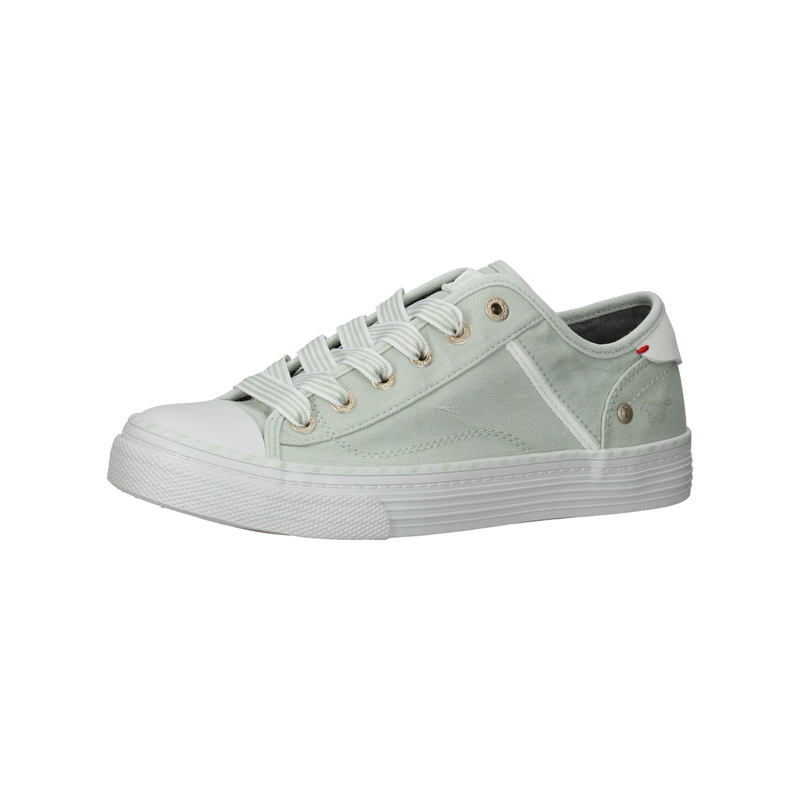 MUSTANG SHOES Sneaker »Sneaker Lederimitat/Textil« Mint 37 37 Verschluss: Schnürung