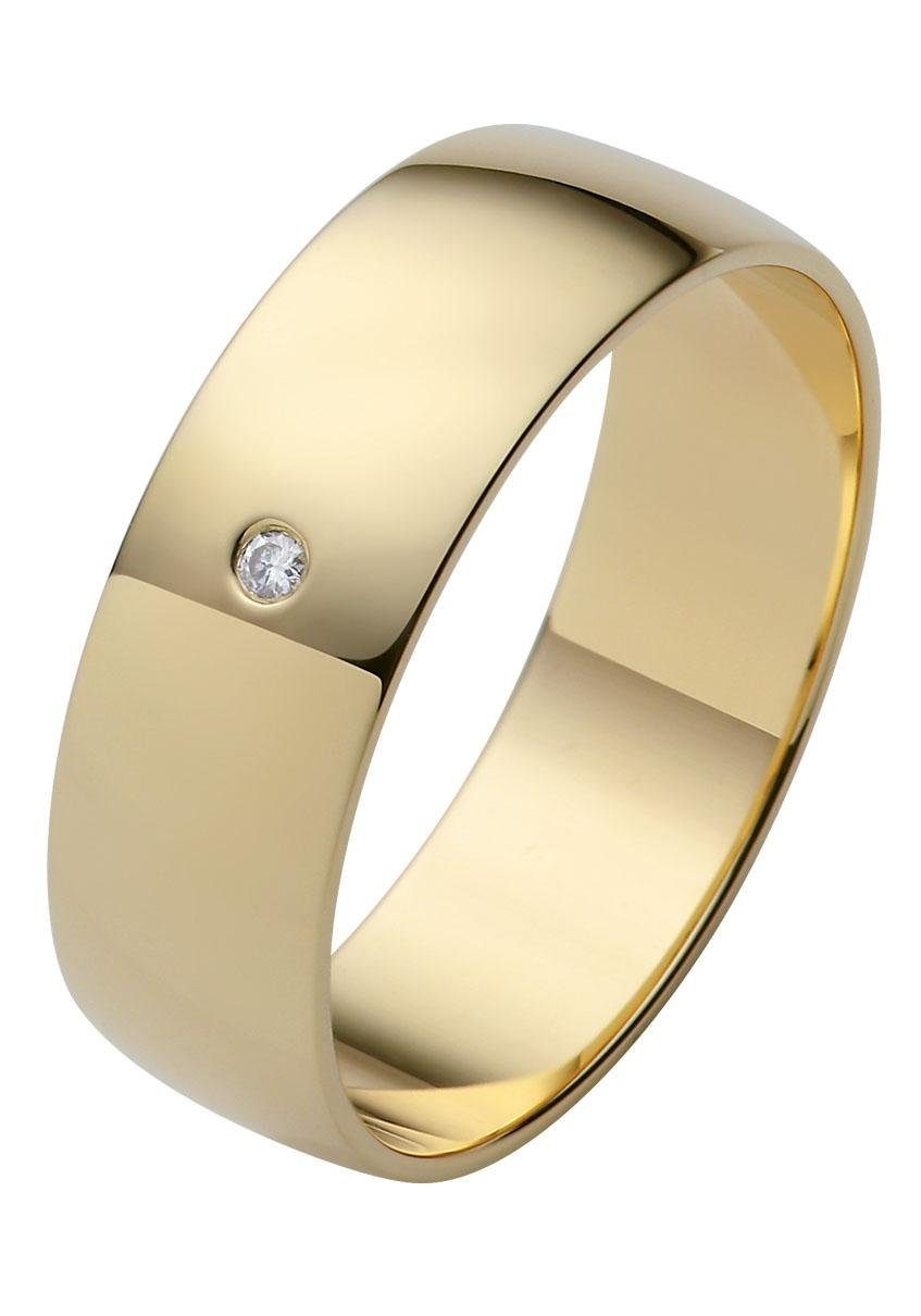 Firetti Trauring »Schmuck Geschenk Gold Hochzeit Ehering Trauring "LIEBE"«, Made in Germany, wahlweise mit oder ohne Brillant