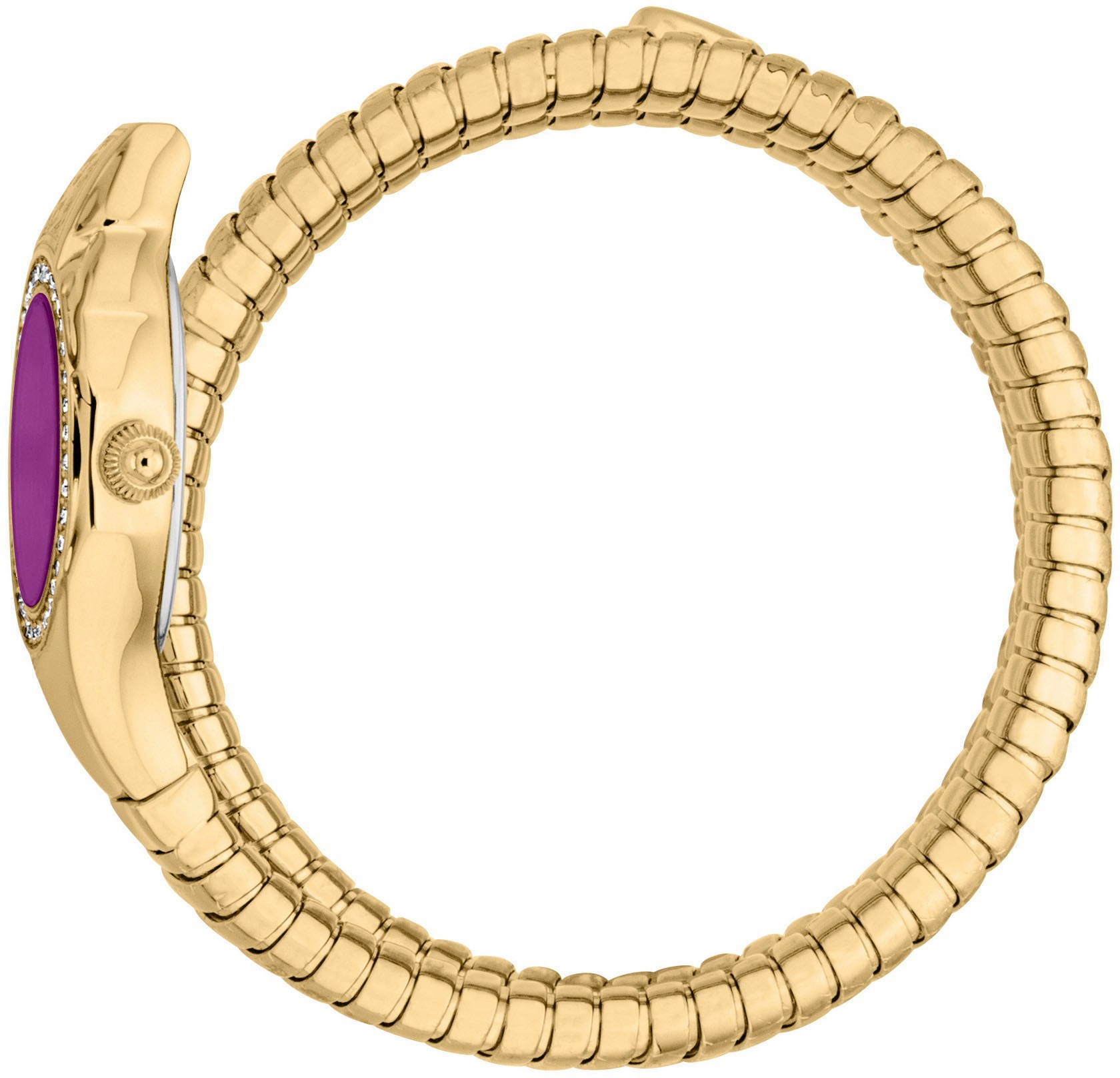 Just Cavalli Time Quarzuhr »Signature Snake« Armbanduhr, Damenuhr, Edelstahlarmband, analog, Kristallsteine