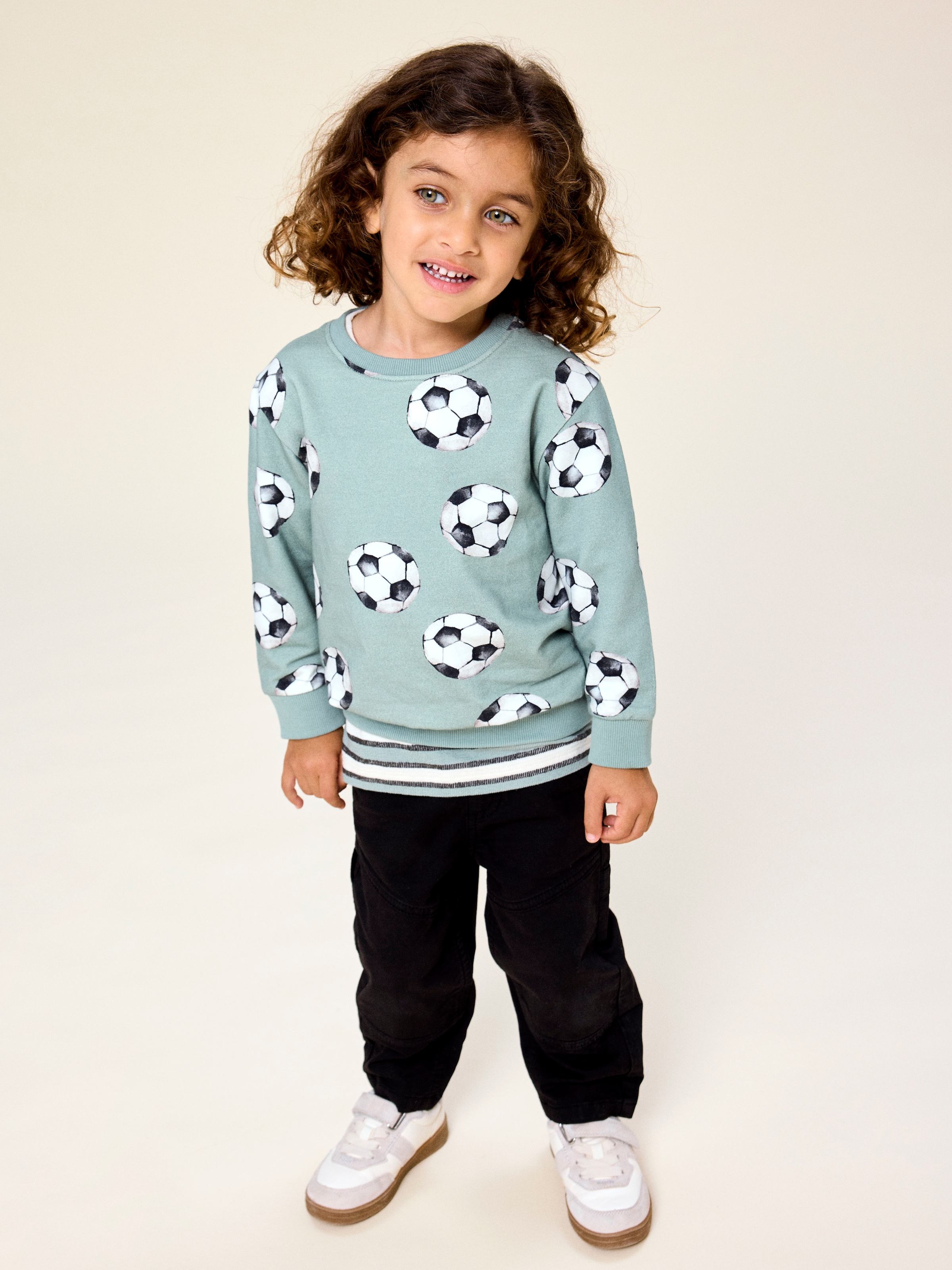 Name It Sweatshirt »NMMLOUIE LS NREG SWEAT BRU BOX«, Baumwollmischung, regular fit
