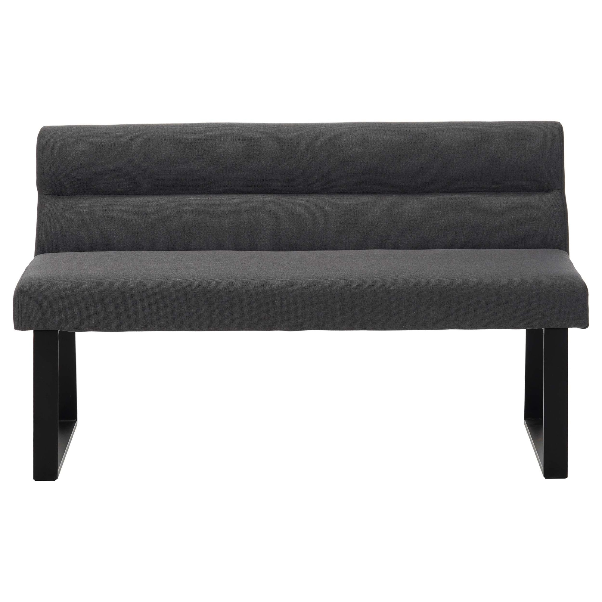 OTTO home Essbank »Ivanna« schwarze Metallbeine, pflegeleichtem Webstoff Bezug, Breite 140 cm