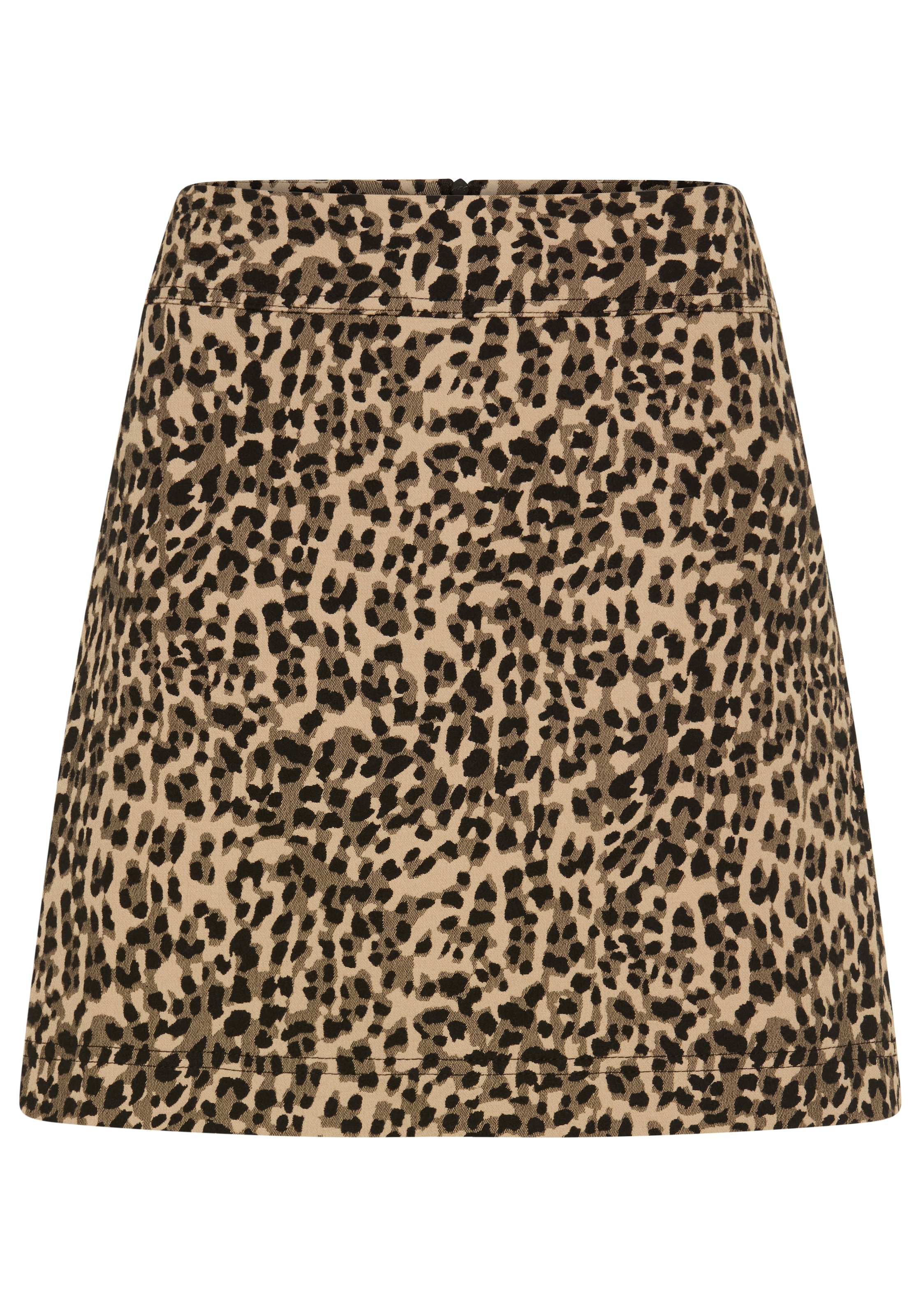 BOSS ORANGE Minirock »Vakily Premium Damenmode« aus elastischem Jacquardstoff mit Leopardenmuster