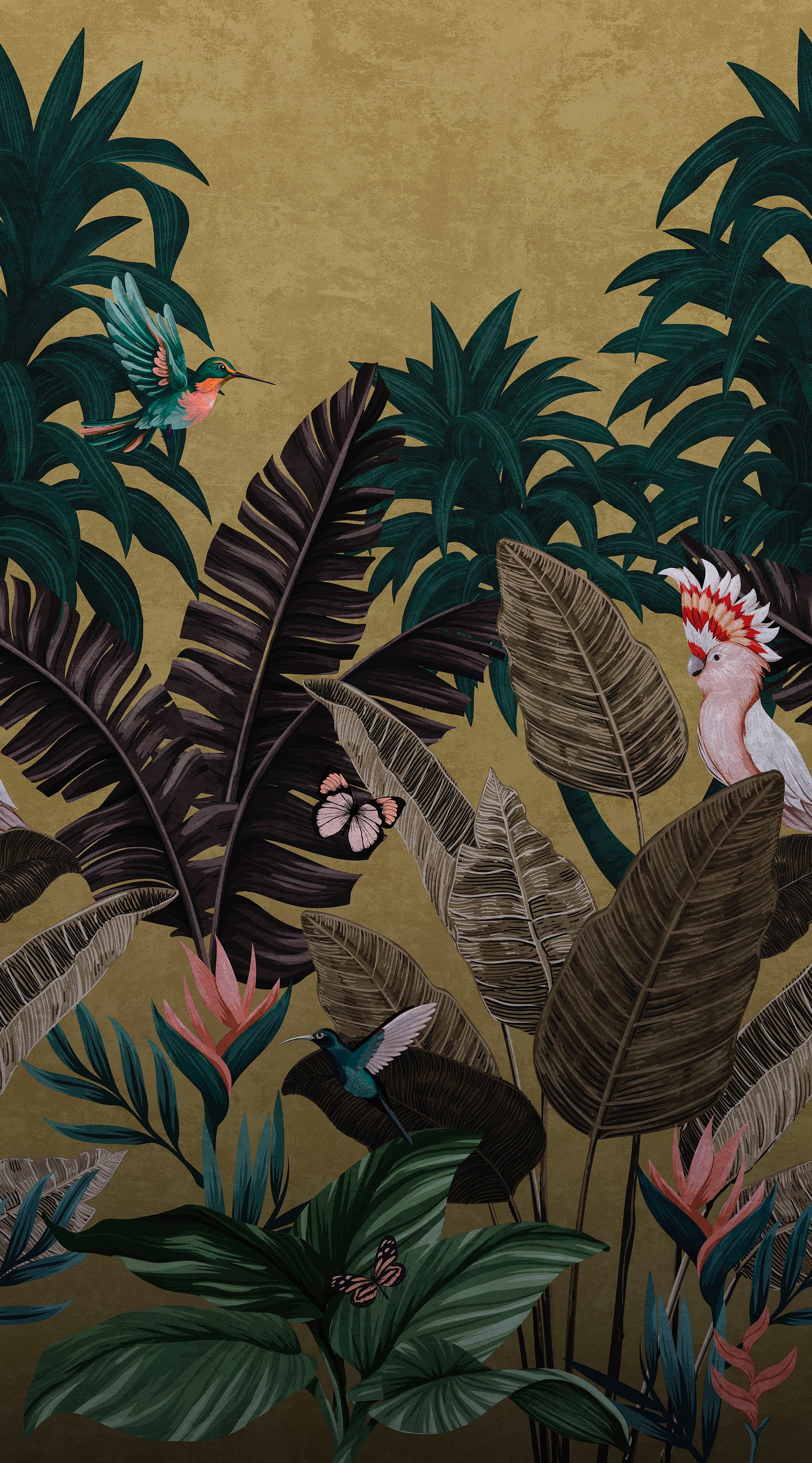 Fashion for walls Fototapete »Tropical Twilight« floral glatt Phthalate frei