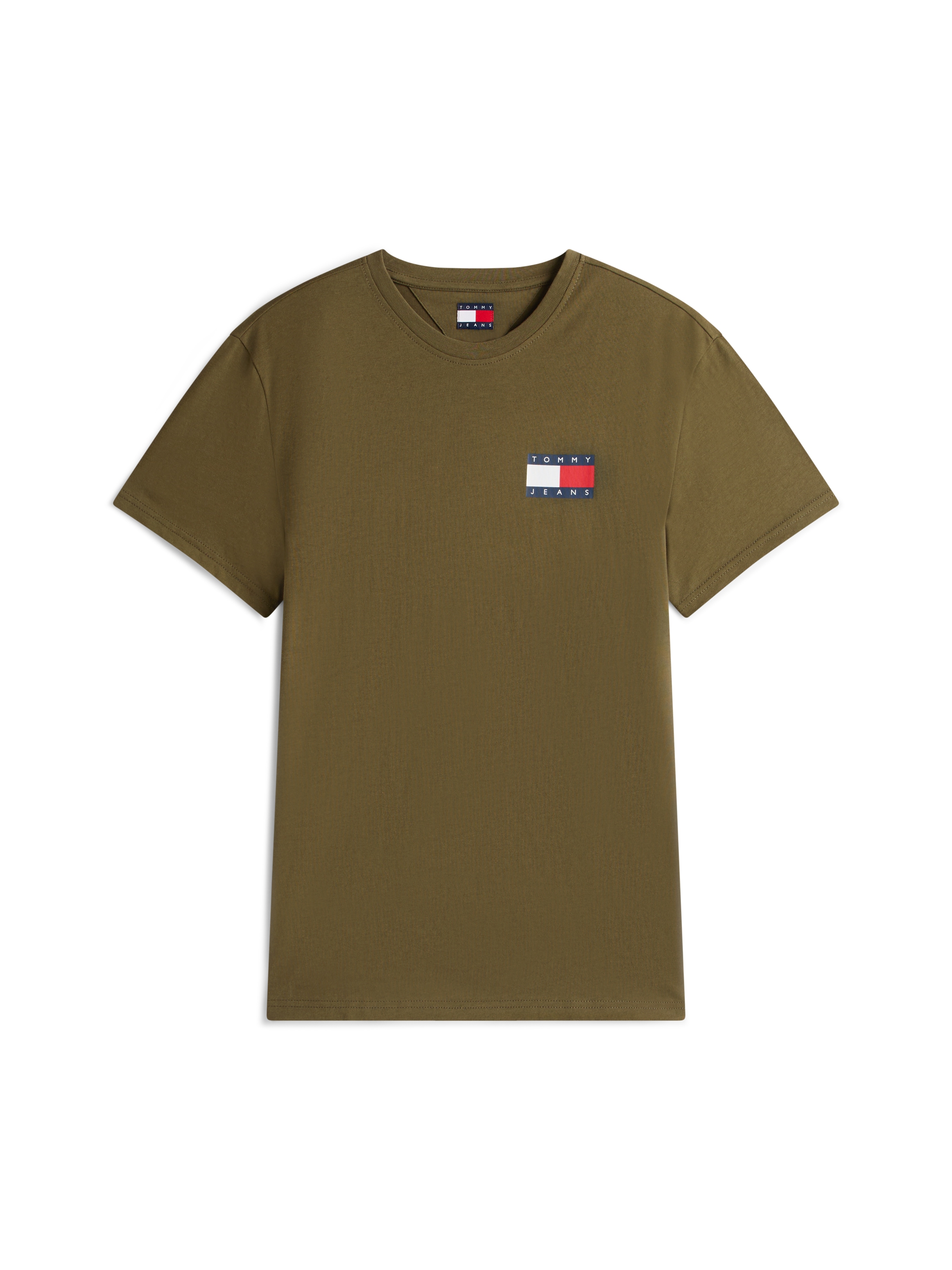 Tommy Jeans T-Shirt »TJM SLIM FIT ESSENTIAL FLAG« Mit Rundhalsausschnitt