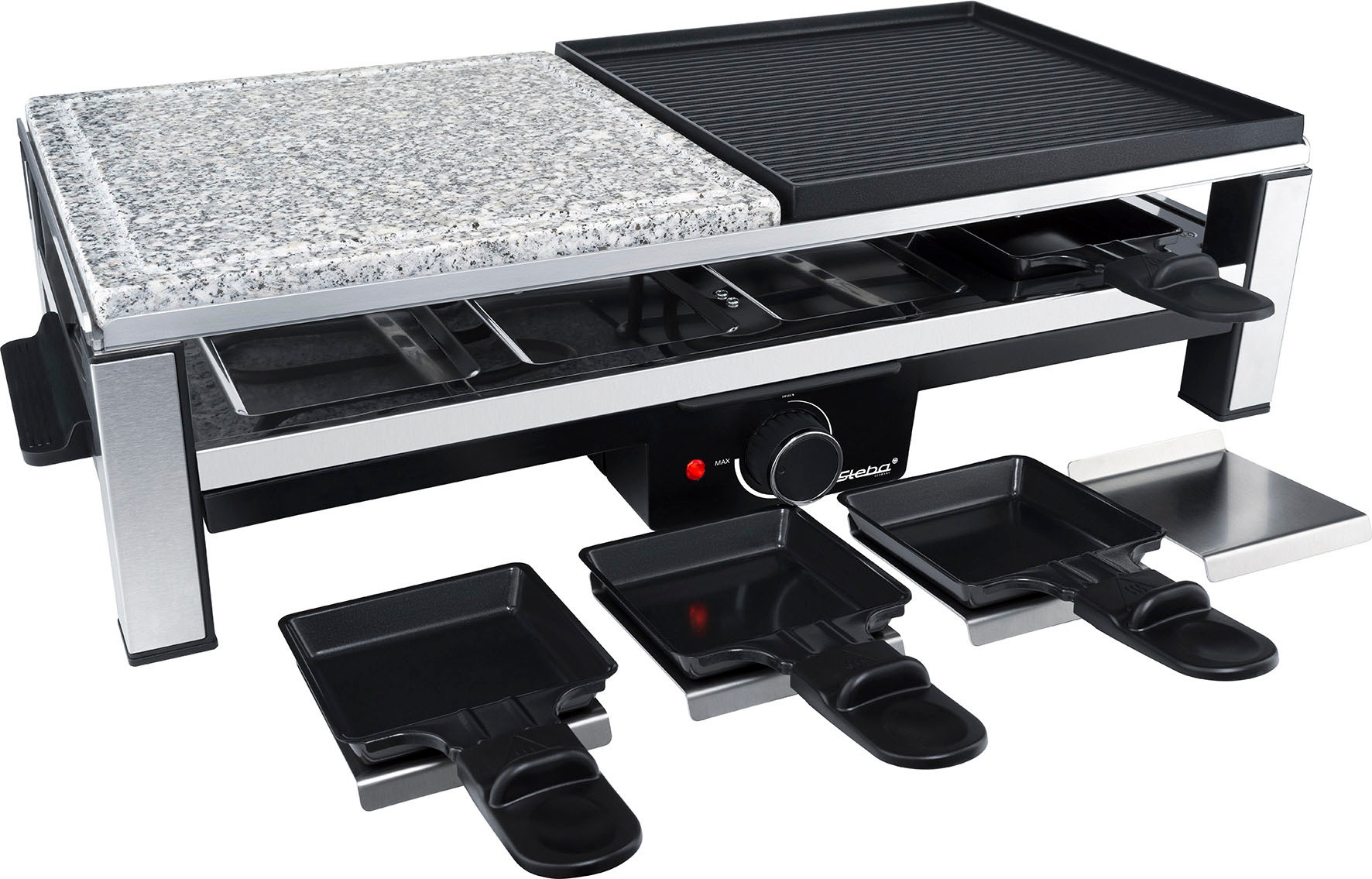 Steba Raclette »RC 108«, 8 St. Raclettepfännchen, 2000 W