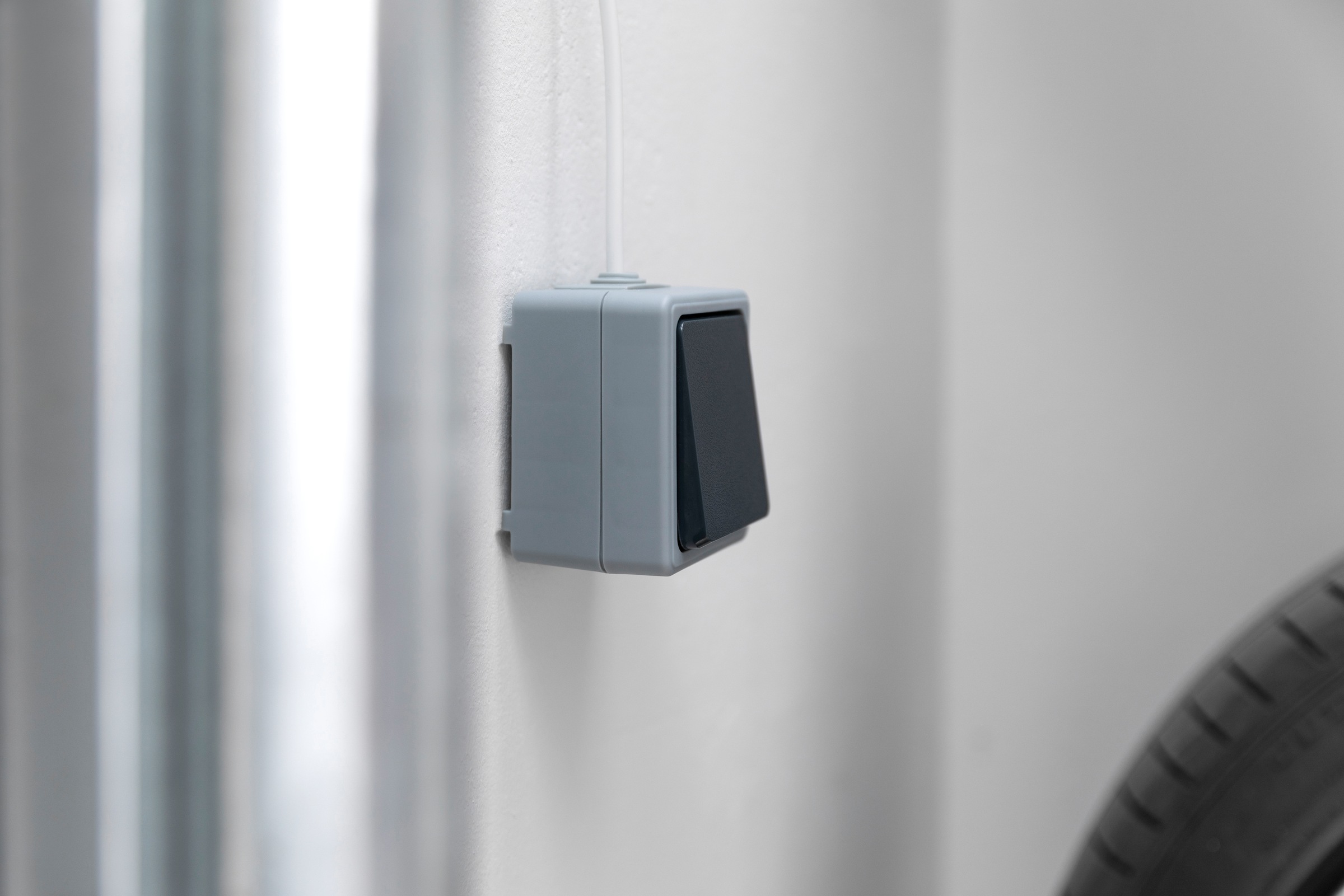 SCHELLENBERG Schalter »zur Steuerung von Garagentoren« Innentaster zur Aufputzmontage, grau