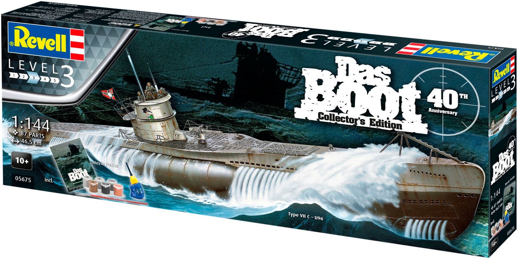 Revell® Modellbausatz »Geschenkset zum Film Das Boot« 1:144 Made in Europe