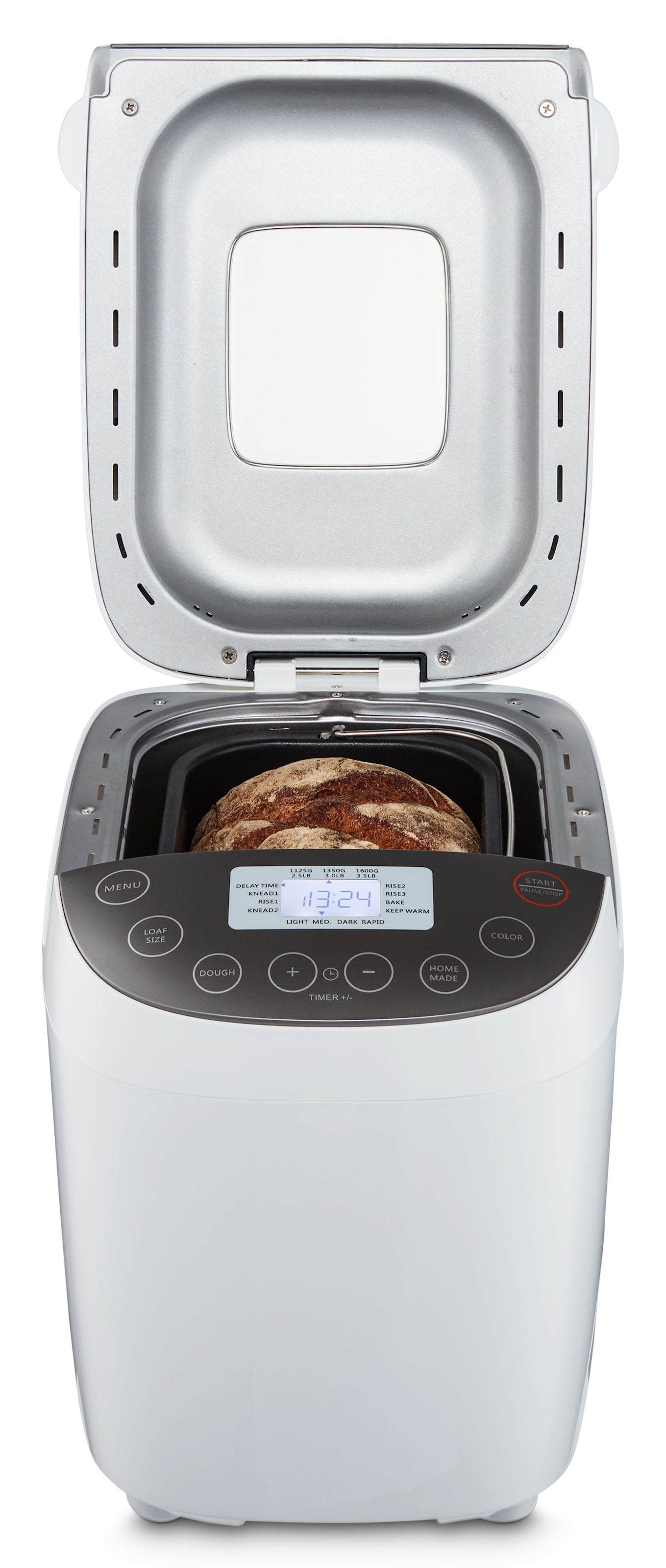 Medion® Brotbackautomat »MD 12040, 20 Backprogramme, 3 Bräunungssufen, doppelter Knethaken«, 20 Programme, 950 W, Bis zu 1600g Fassungsvermögen, Warmhaltefunktion, ILAG Beschichtung