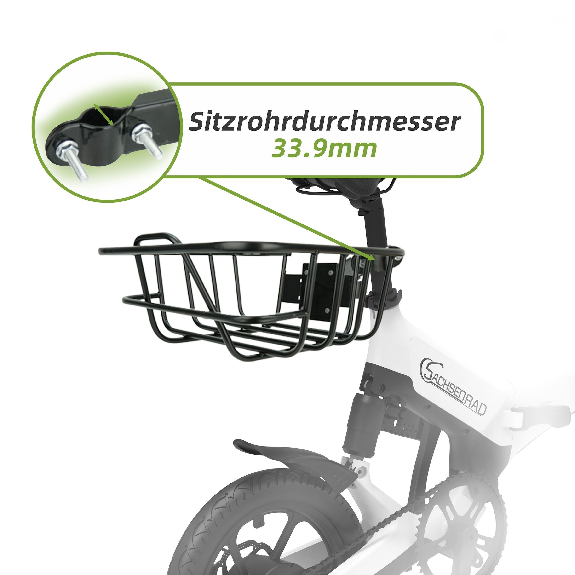 SachsenRad Fahrradkorb »Pro für SachsenRAD F11 F12«