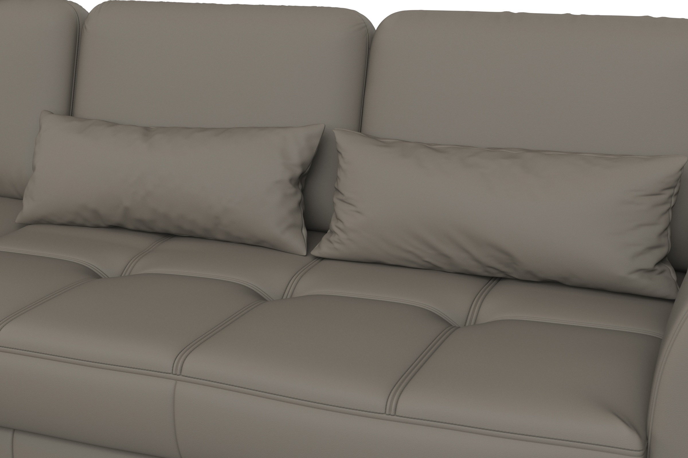 sit&more Ecksofa »Bendigo L-Form«, inklusive Sitztiefenverstellung, Bodenfreiheit 15 cm, in 2 Fußfarben