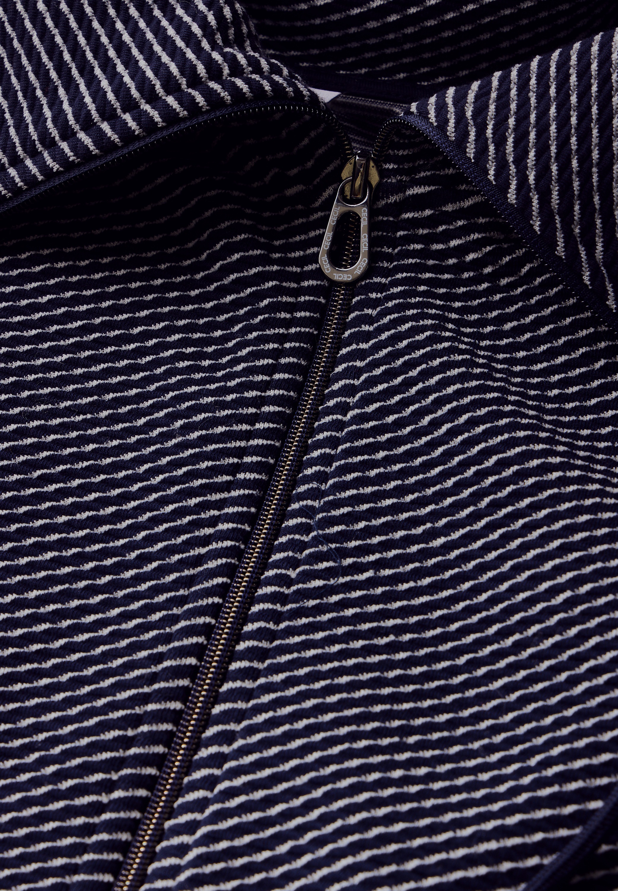Cecil Sweatjacke mit Stehkragen
