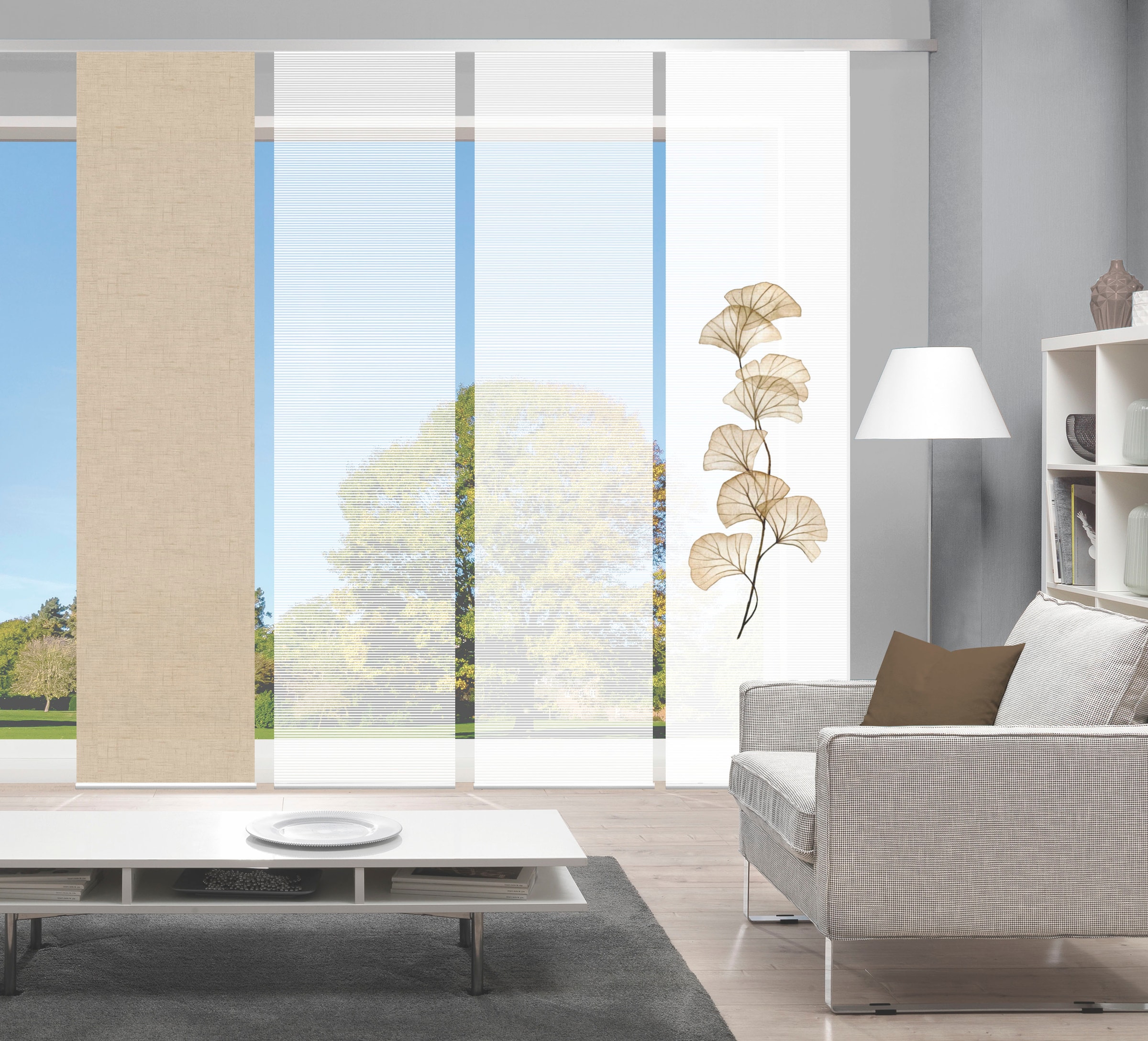 Vision S Schiebegardine »BERTO 4er SET« Paneelwagen 4 Stk. tlg. Schiebevorh günstig online kaufen