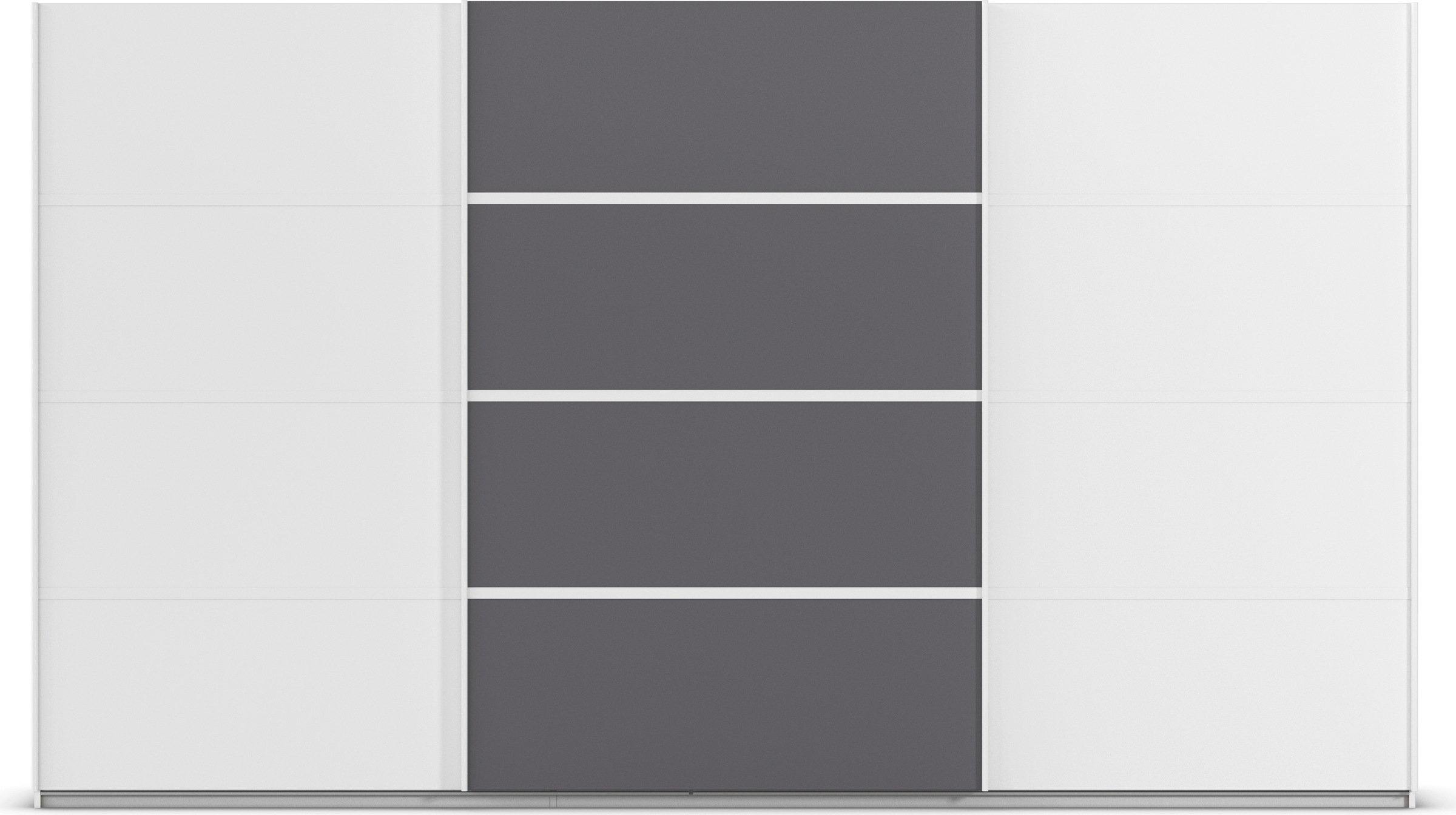 rauch Kleiderschrank »Schwebetürenschrank OTTO´s Choice Garderobe Schrank TOP ANGEBOT Avola«, (in 3 verschiedenen Ausstattungen BASIC/CLASSIC/PREMIUM), mit eleganten Zierleisten in Chrom, Schwarz oder Weiß MADE IN GERMANY