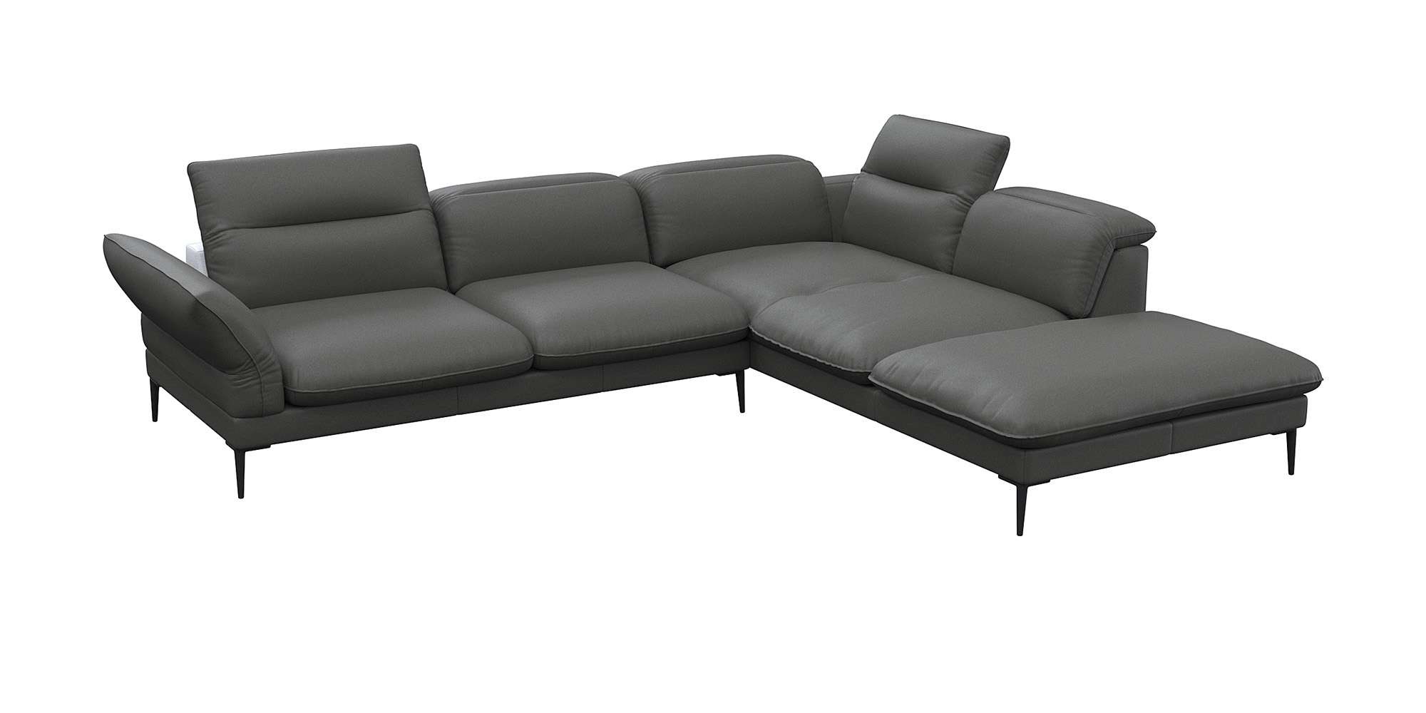 FLEXLUX Ecksofa »Salino, Funktionssofa mit Ottomane, Relaxsofa, Ecksofa«, S günstig online kaufen
