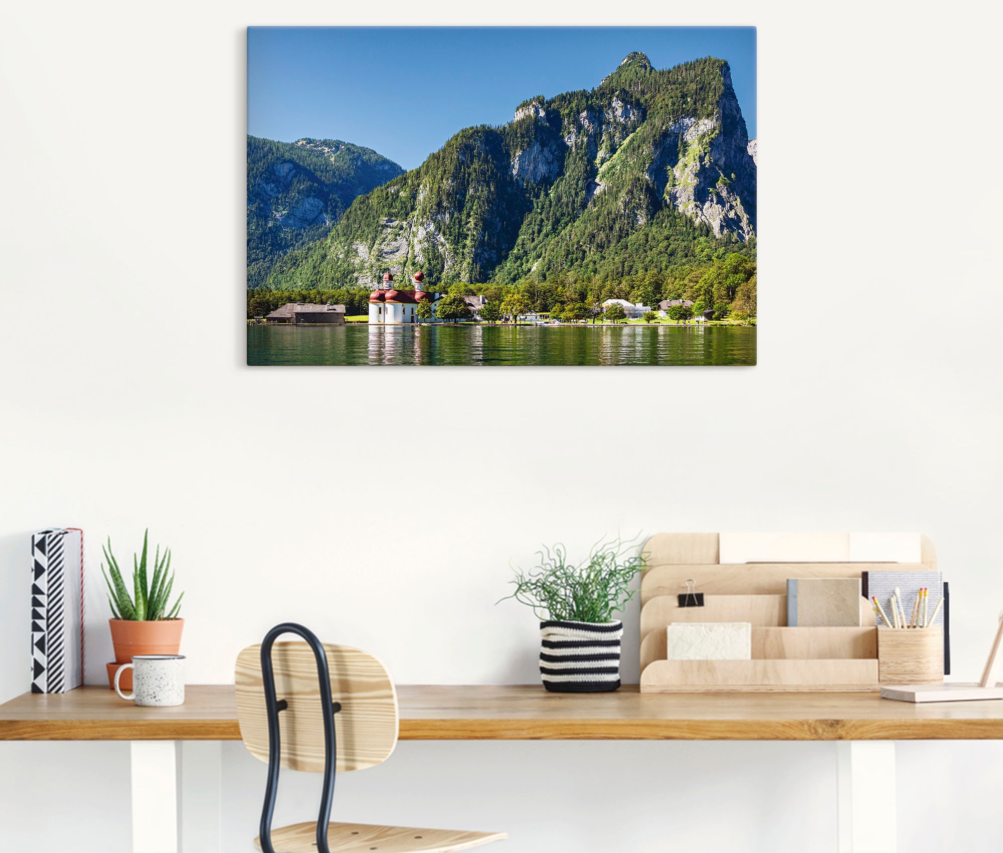 Artland Wandbild "Blick auf den Königssee", Berge & Alpenbilder, (1 St.), a günstig online kaufen