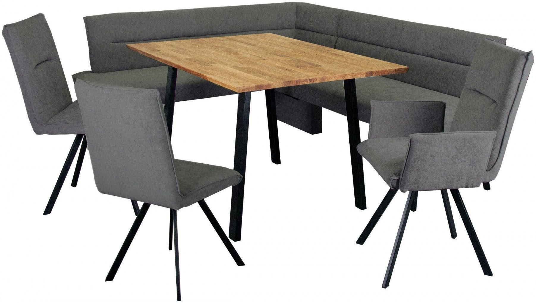 Home affaire 4-Fußstuhl »Sava«, (Set), 2 St., Chenille, Metallgestell