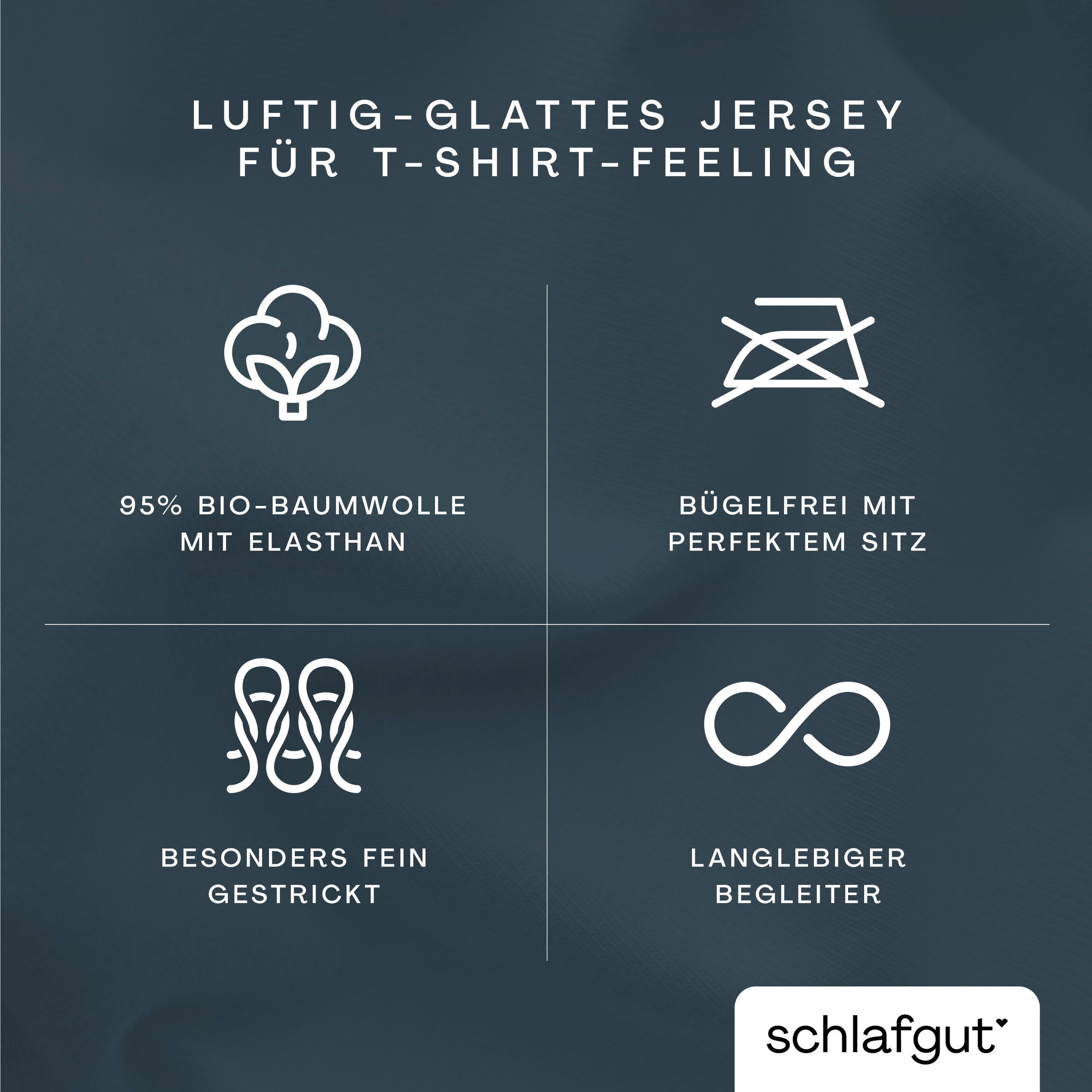 Schlafgut Bettbezug »Knitted Jersey uni, aus Bio-Baumwolle mit Elasthan, Reißverschluss«, (1 St.), bügelfrei, Mix & Match Bettwäsche: passender Kissenbezug erhältlich