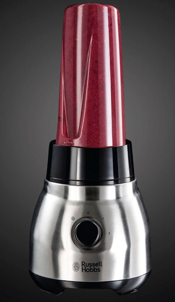 RUSSELL HOBBS Standmixer »2-in-1 Glas- 23821-56, Edelstahl«, 600 W, 1,5l Glasbehälter Mixer & 0,6l Smoothie Maker, Spülmaschinenfest