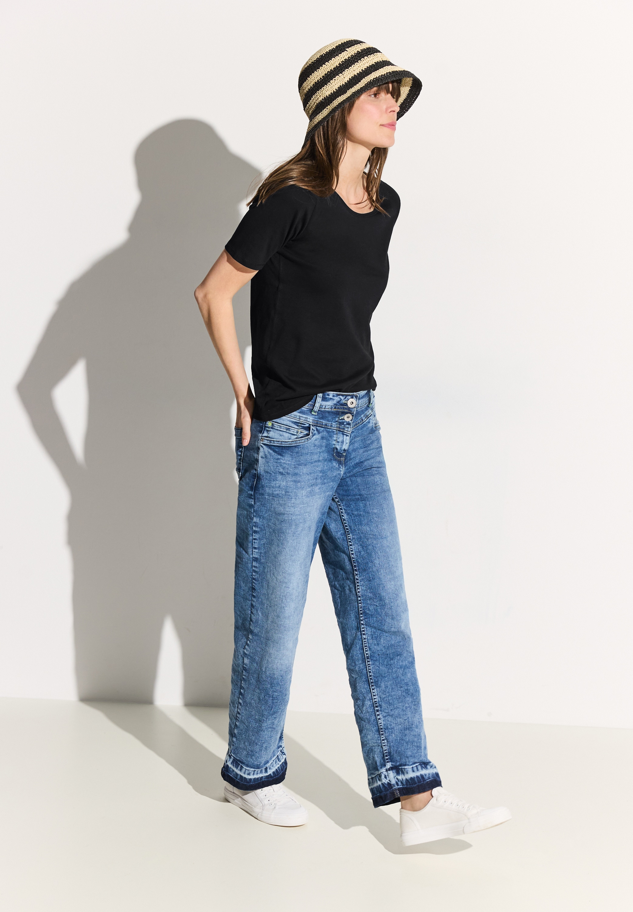 Cecil T-Shirt »Style Lena« mit klassischem Rundhalsausschnitt