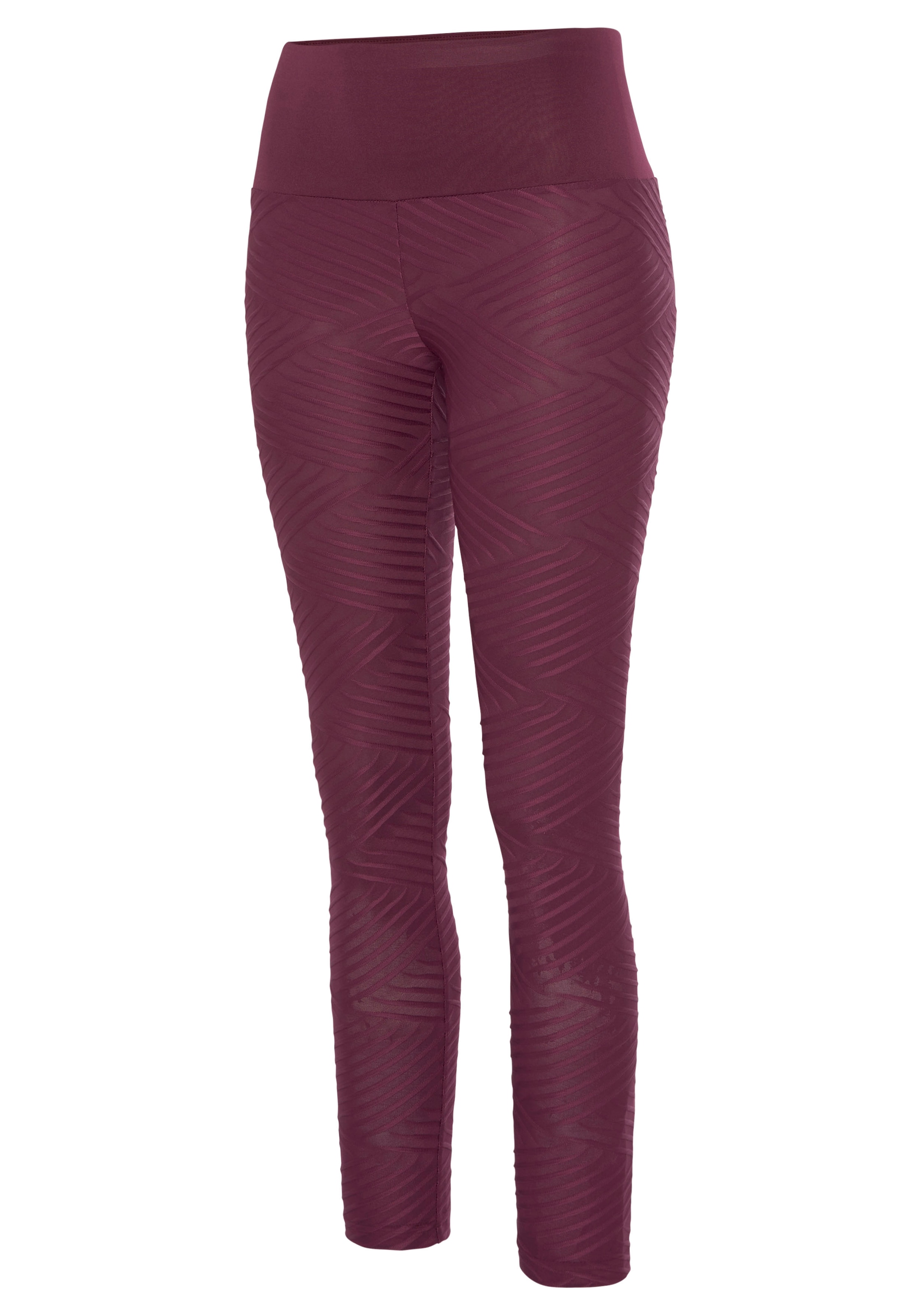 LASCANA ACTIVE Leggings »-Sportleggings«, mit 3D-Struktur, Loungewear