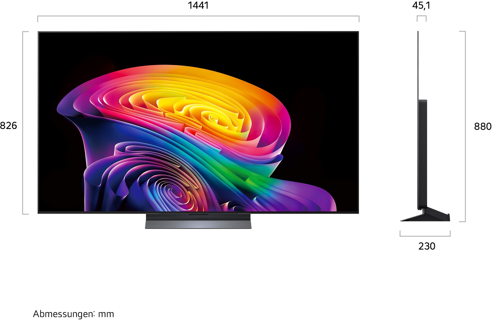 LG OLED-Fernseher »OLED65C68LA« 164 cm/65 ″ Smart-TV