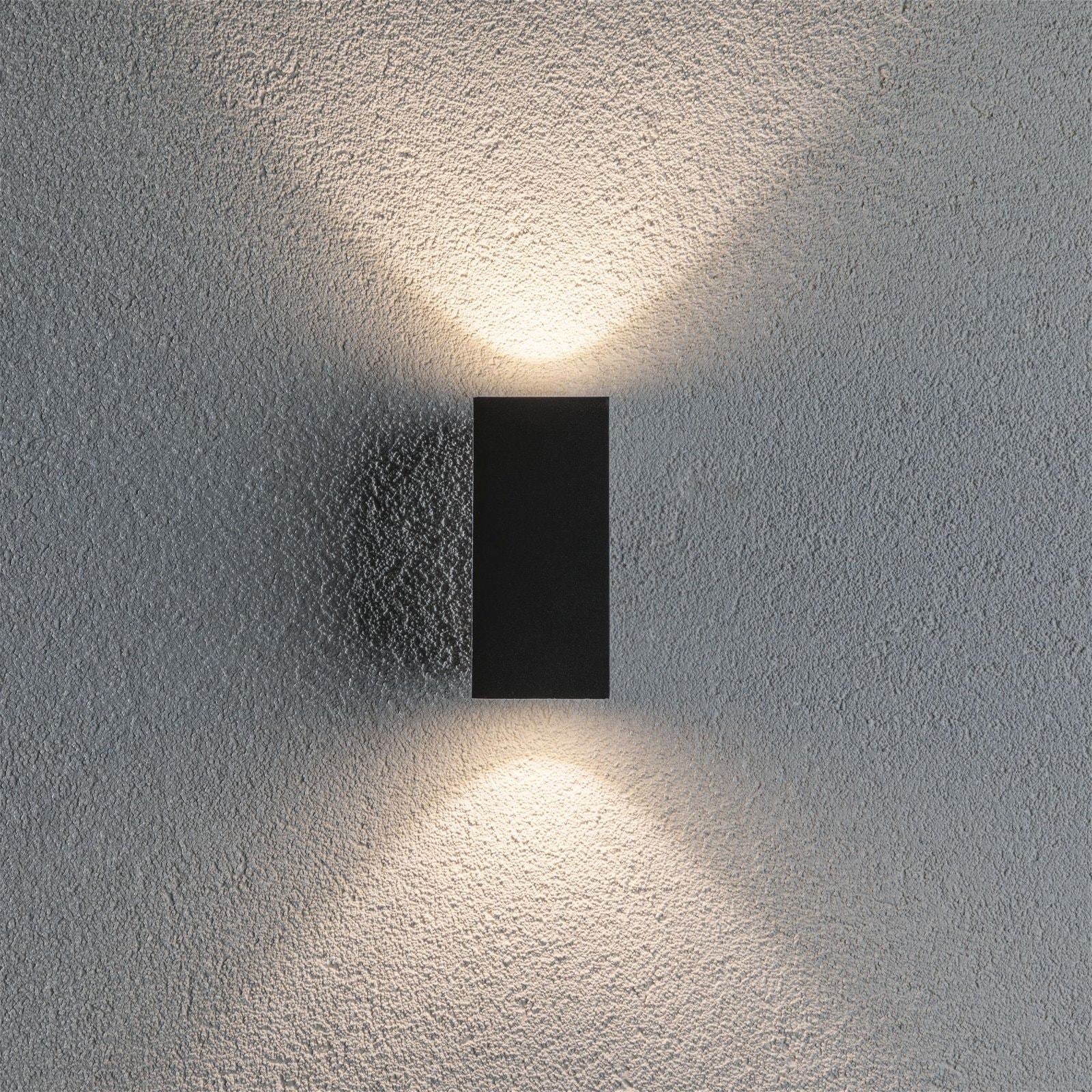 Paulmann LED Außen-Wandleuchte »Flame IP44 eckig 58x75mm 3000K 2x3,5W 2x260lm 230V Aluminium«, 2 flammig, IP44
