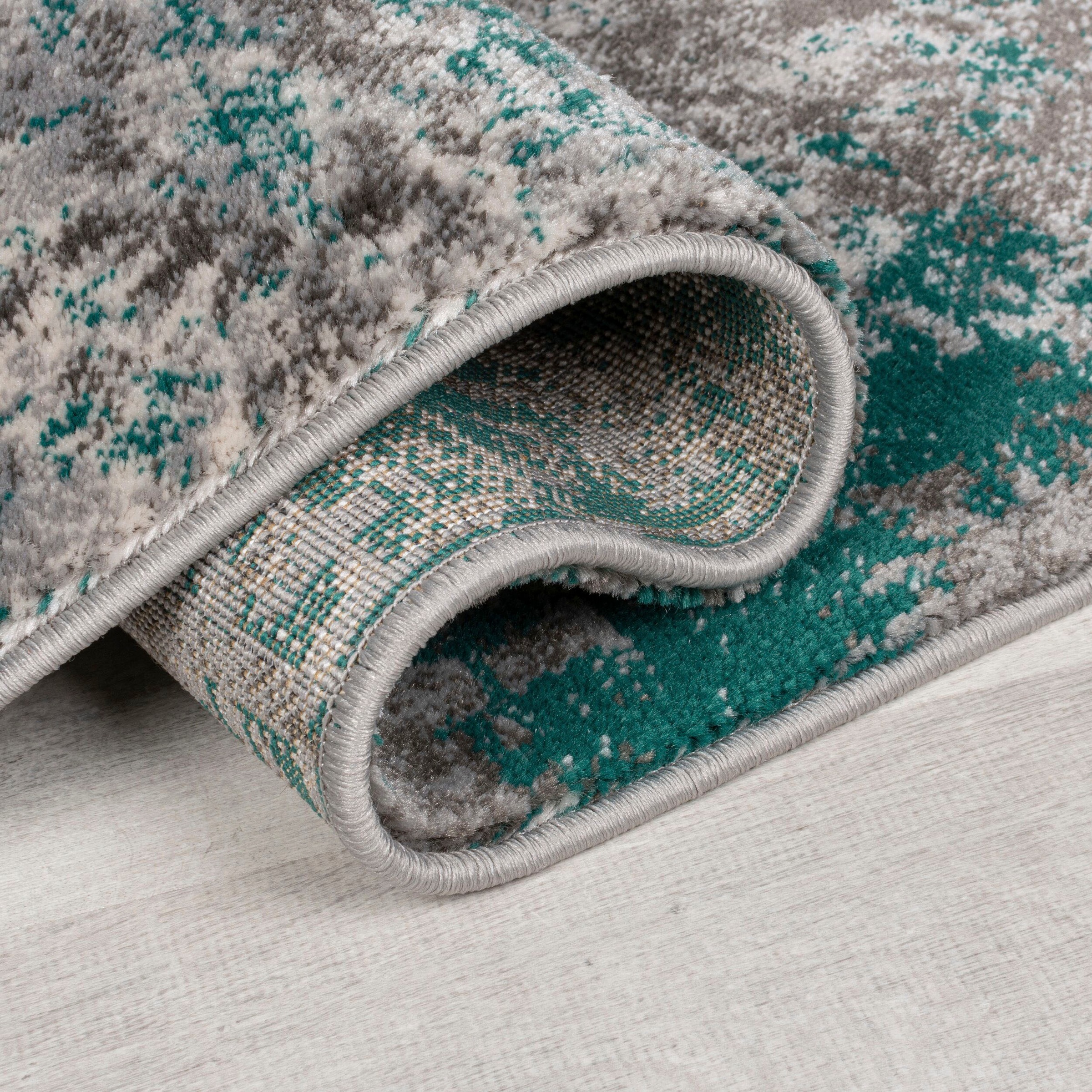 FLAIR RUGS Teppich »Wonderlust«, rechteckig, 10 mm Höhe, fußbodenheizungsgeeignet, mehrfarbig, Vintage Design, Abstrakt