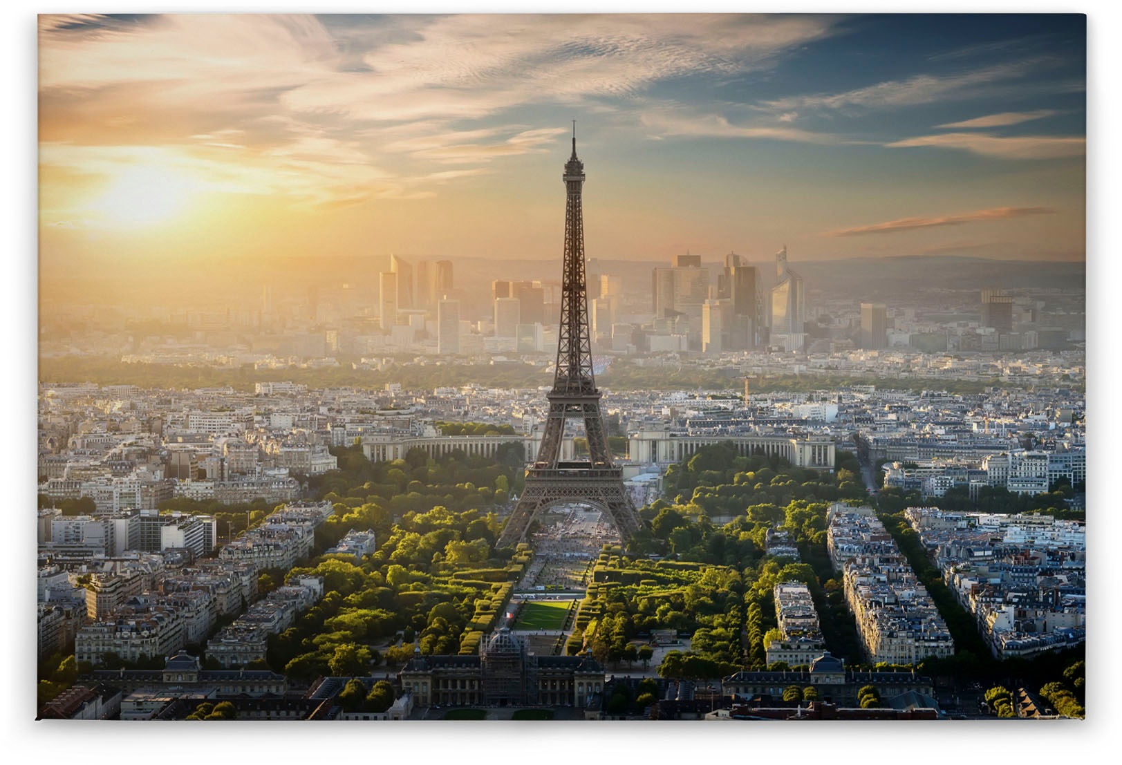 A.S. Création Leinwandbild »Eiffel Tower«, Kunst-Paris-Kinder, (1 St.), Paris Keilrahmen Bild Eiffelturm Leinwand-Bild Wohnzimmer modern Wand