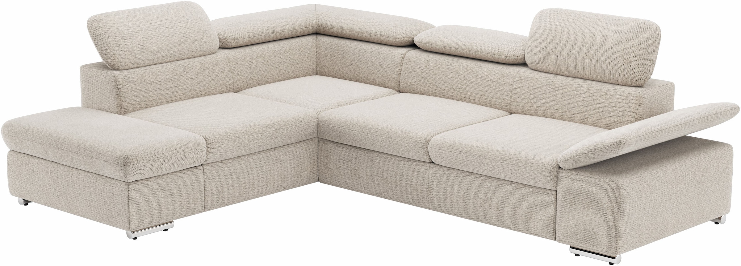 Ecksofa Valantine V, wahlweise mit Bettfunktion