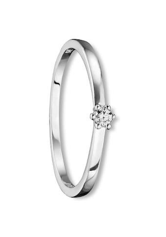 ONE ELEMENT Diamantring »0,05 ct Diamant Brillant Ring aus 585 Weißgold«, Damen Gold... kaufen