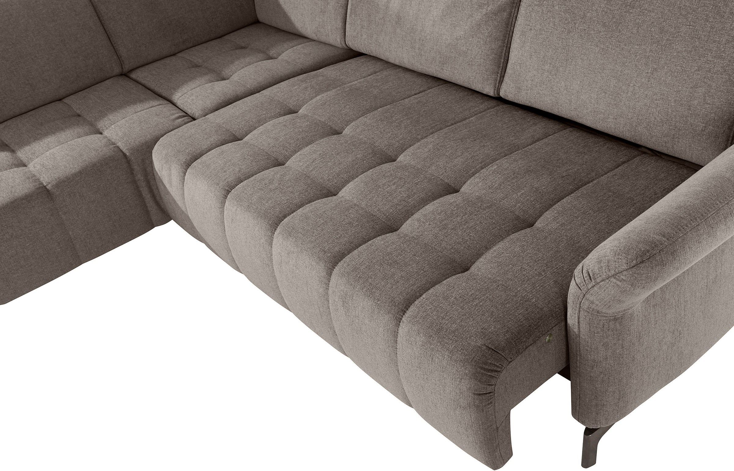 INOSIGN Ecksofa »Fresh L-Form«, Federkern, wahlweise Kopfteilverstellung und motorischer Vorziehsitz
