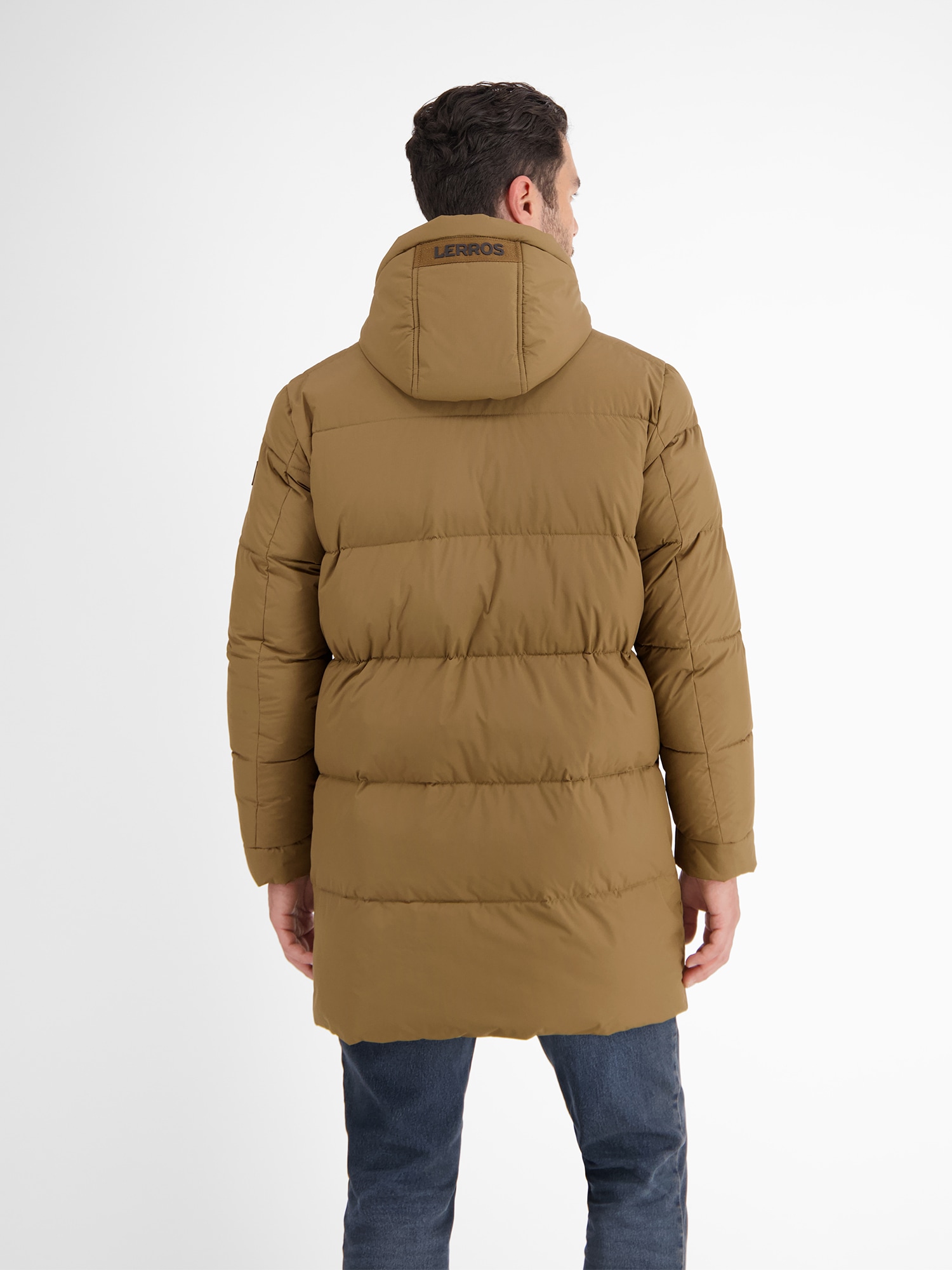 LERROS Steppjacke »LERROS Lange Steppjacke im Parka-Design, dick gefüttert«, mit Kapuze, Wasser_Wind_Atmung