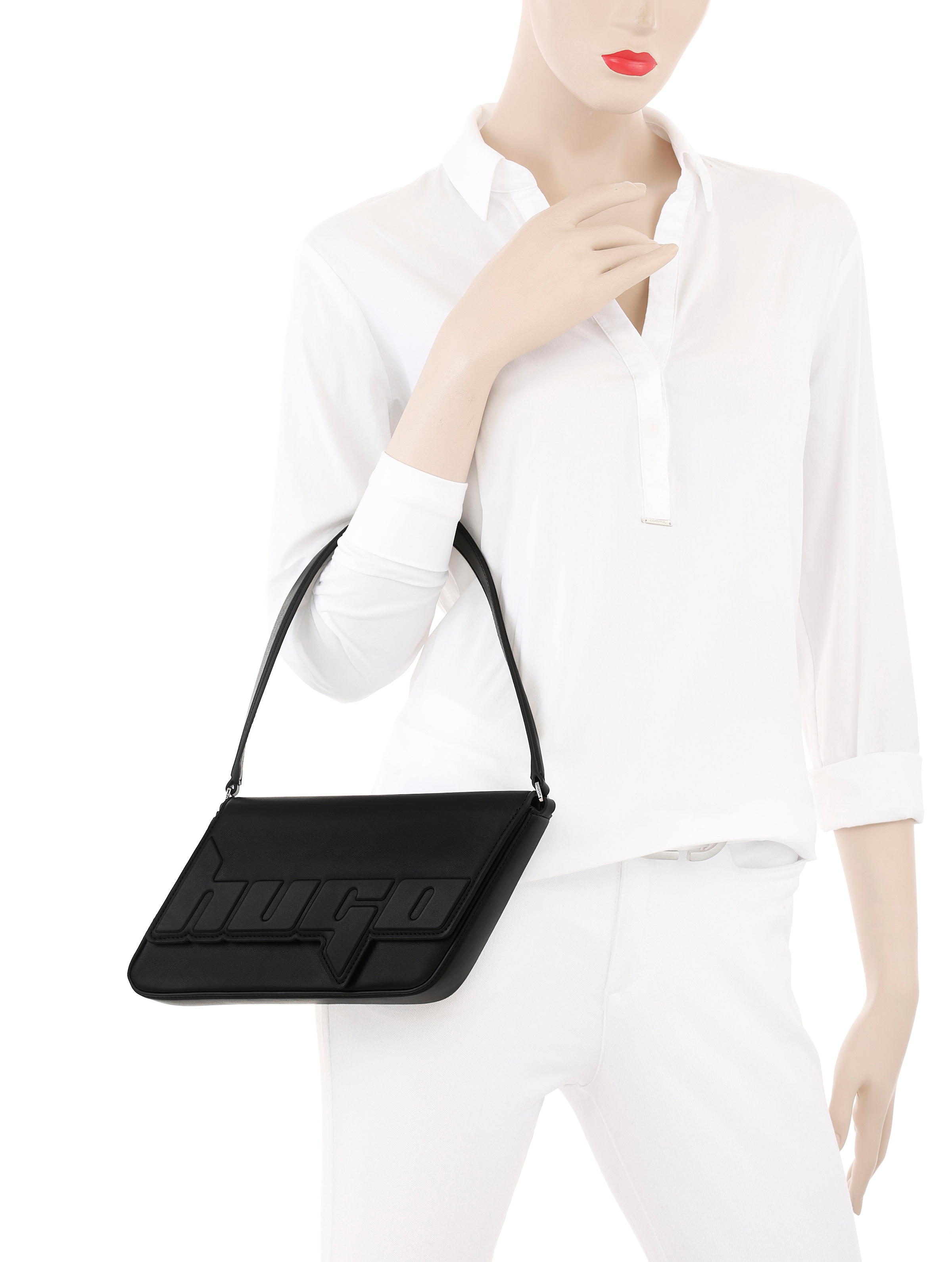 HUGO Blue Schultertasche »Ulani« Damen Henkeltasche, Umhängetasche mit Überschlag