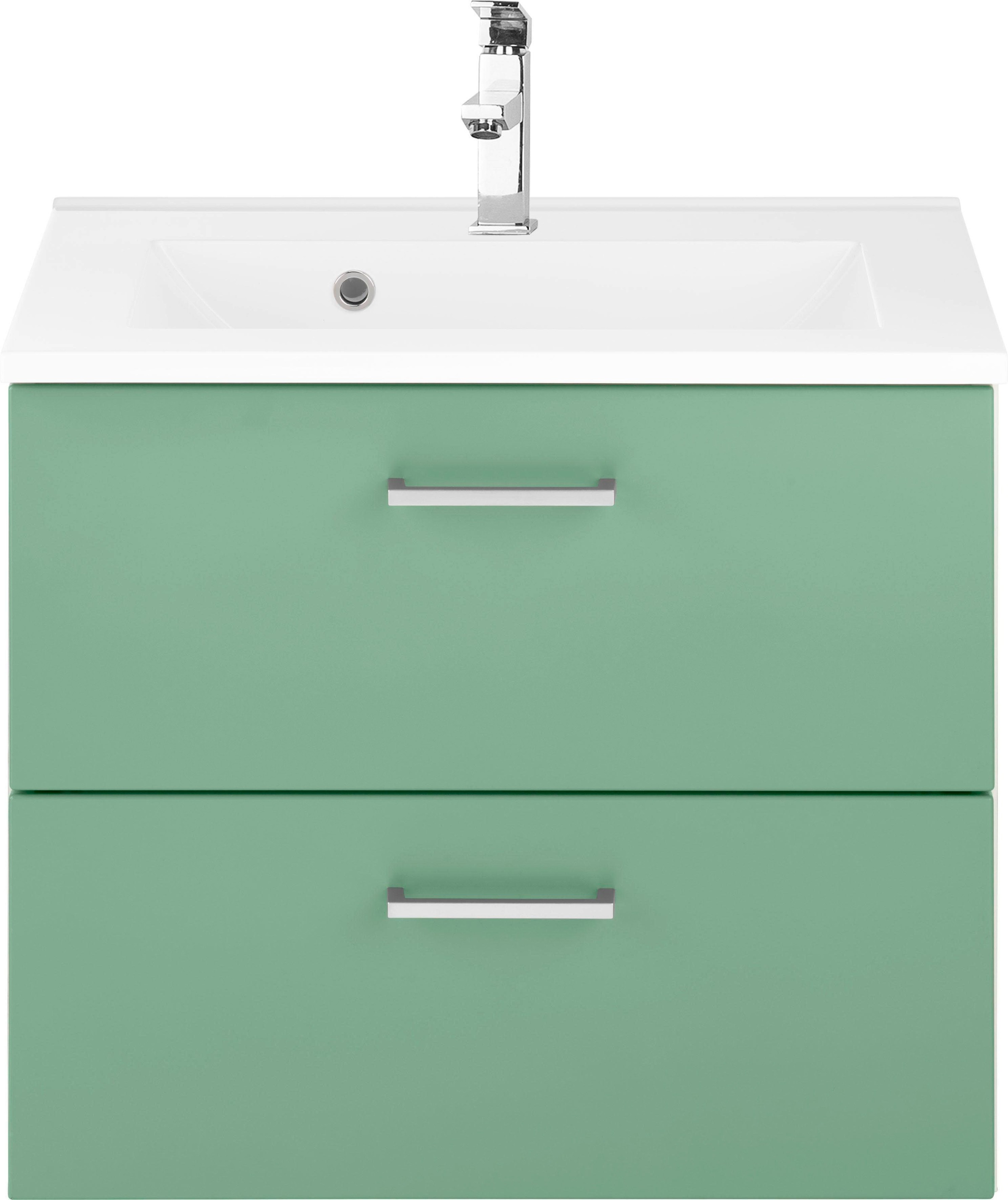 welltime Waschbeckenunterschrank »Ribera«, Badmöbel, Waschtisch inkl. Waschbecken, Breite 60 cm