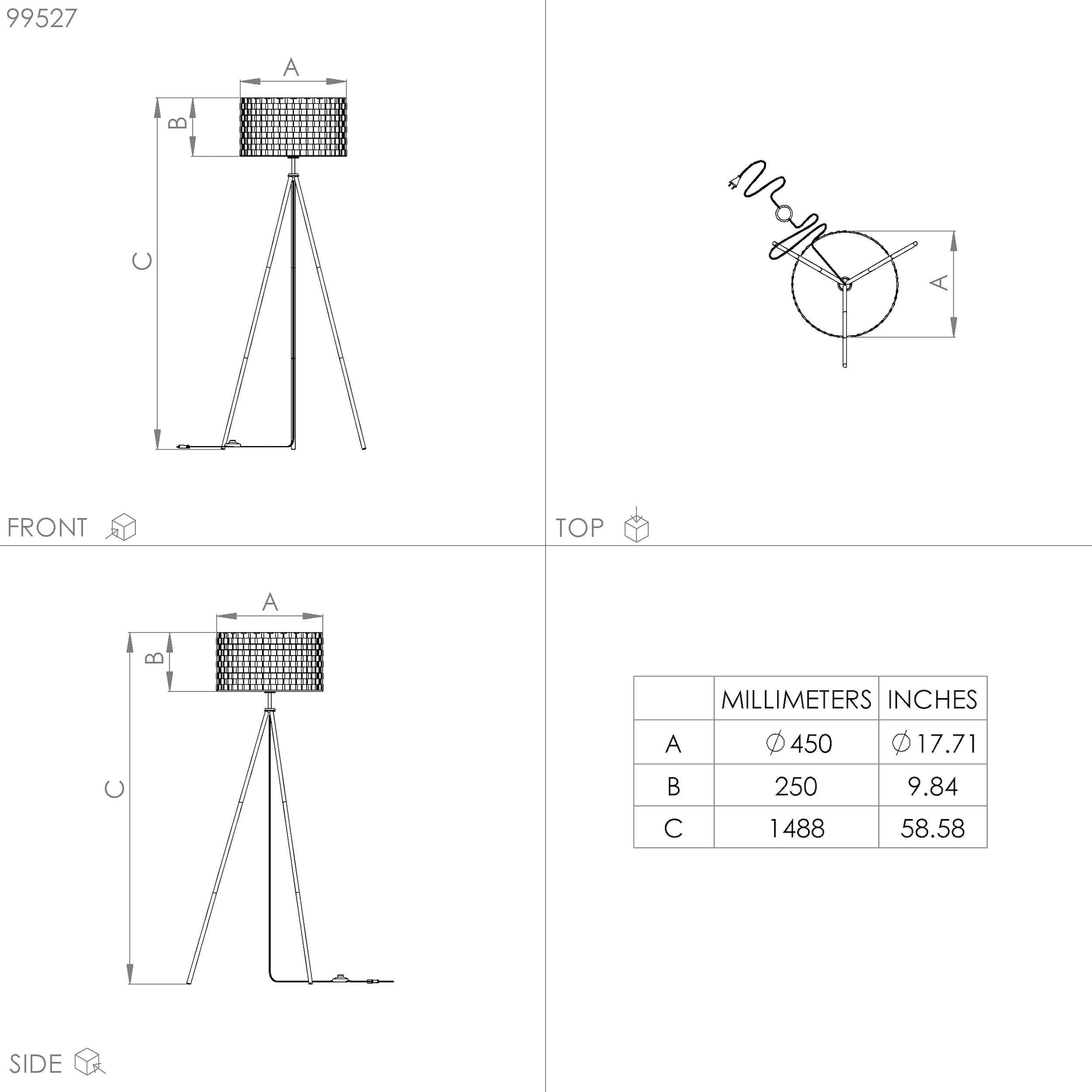 EGLO Stehlampe »MARASALES«, Stehleuchte Stahl exkl. bestellen schwarz 1X40W in E27 - online aus 