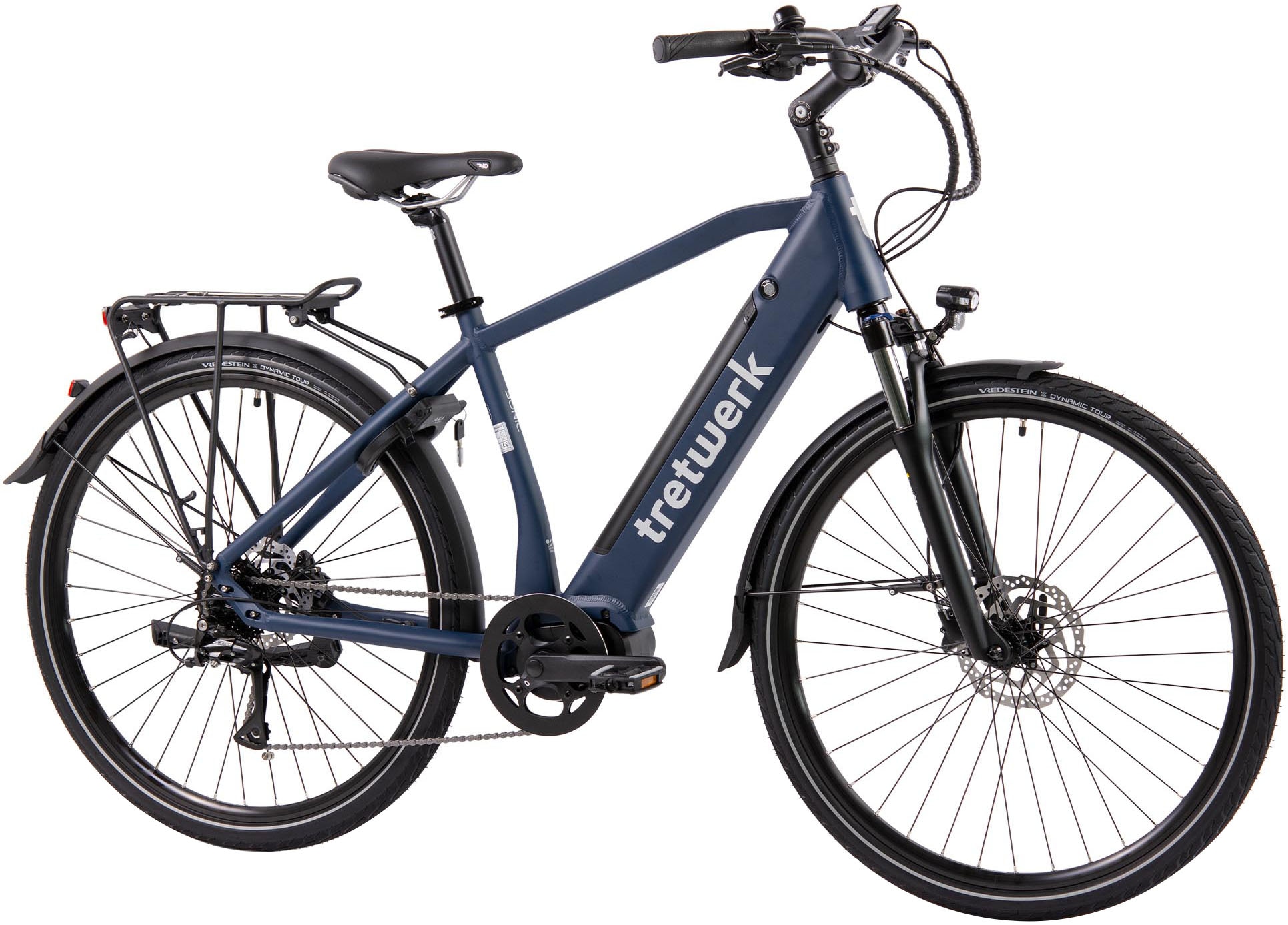 Tretwerk E-Bike »Sonic«, 8 Gang, Shimano, Acera M3020 SGS, Mittelmotor 250 W, Pedelec, Elektrofahrrad für Damen u. Herren