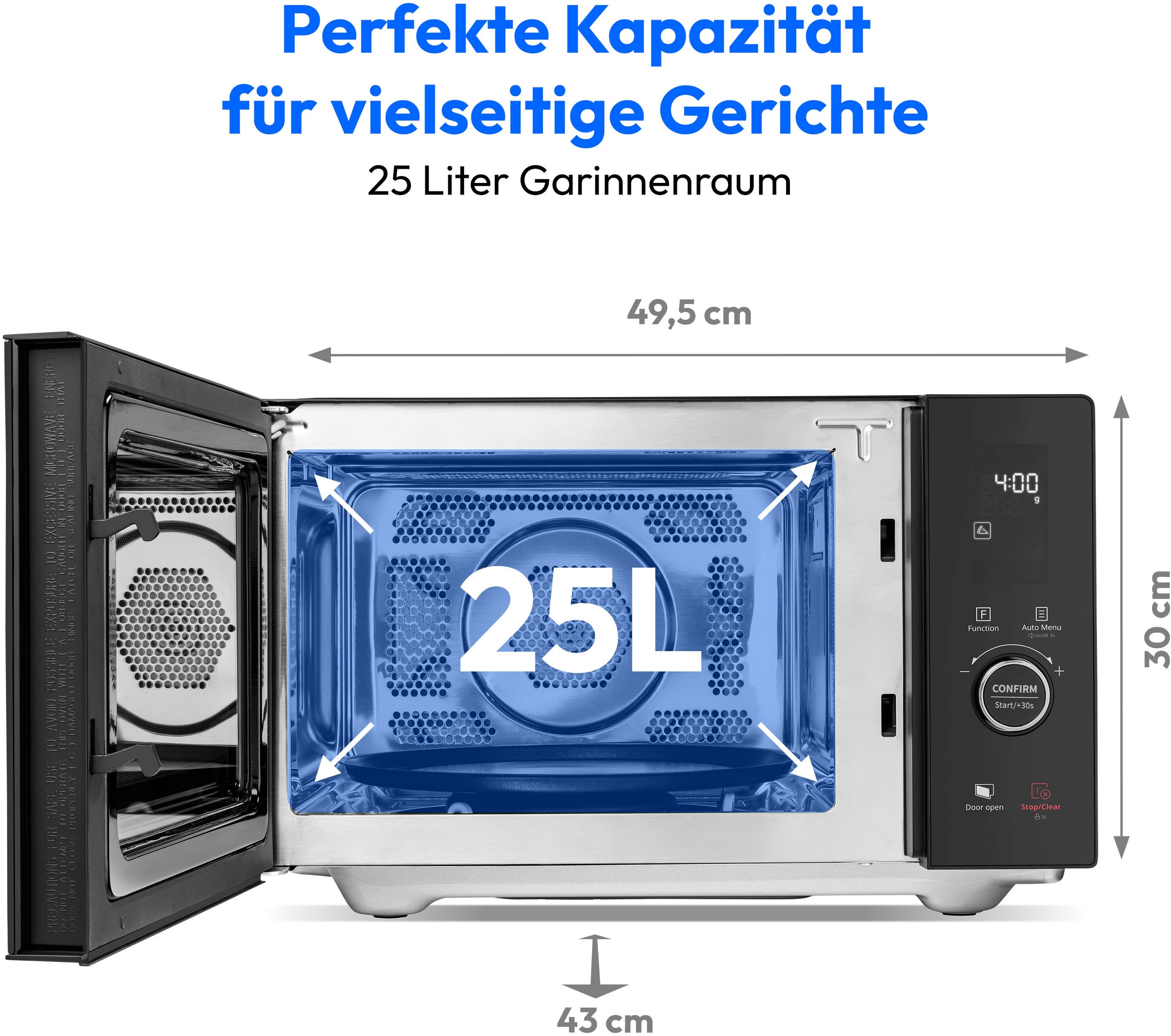 Medion® Mikrowelle »MD 12041 mit Grill und Heißluftfunktion«, Grill und Heißluft-Mikrowelle