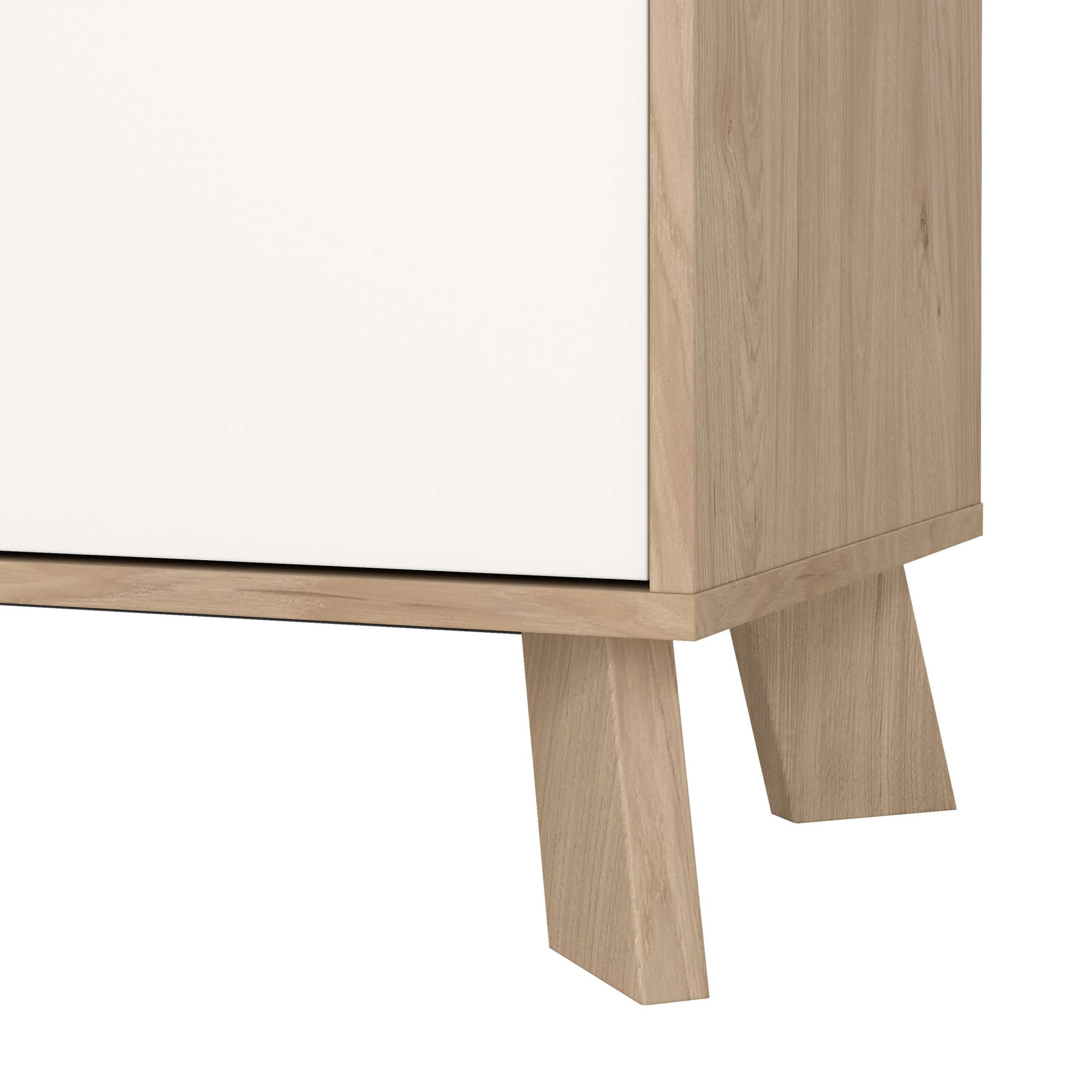 andas Vitrine »Ikast Vitrinenschrank, Standvitrine, Schrank, Stauraum«, 2 Türen, 3 offene Fächer, Breite 89 cm, Höhe 188 cm