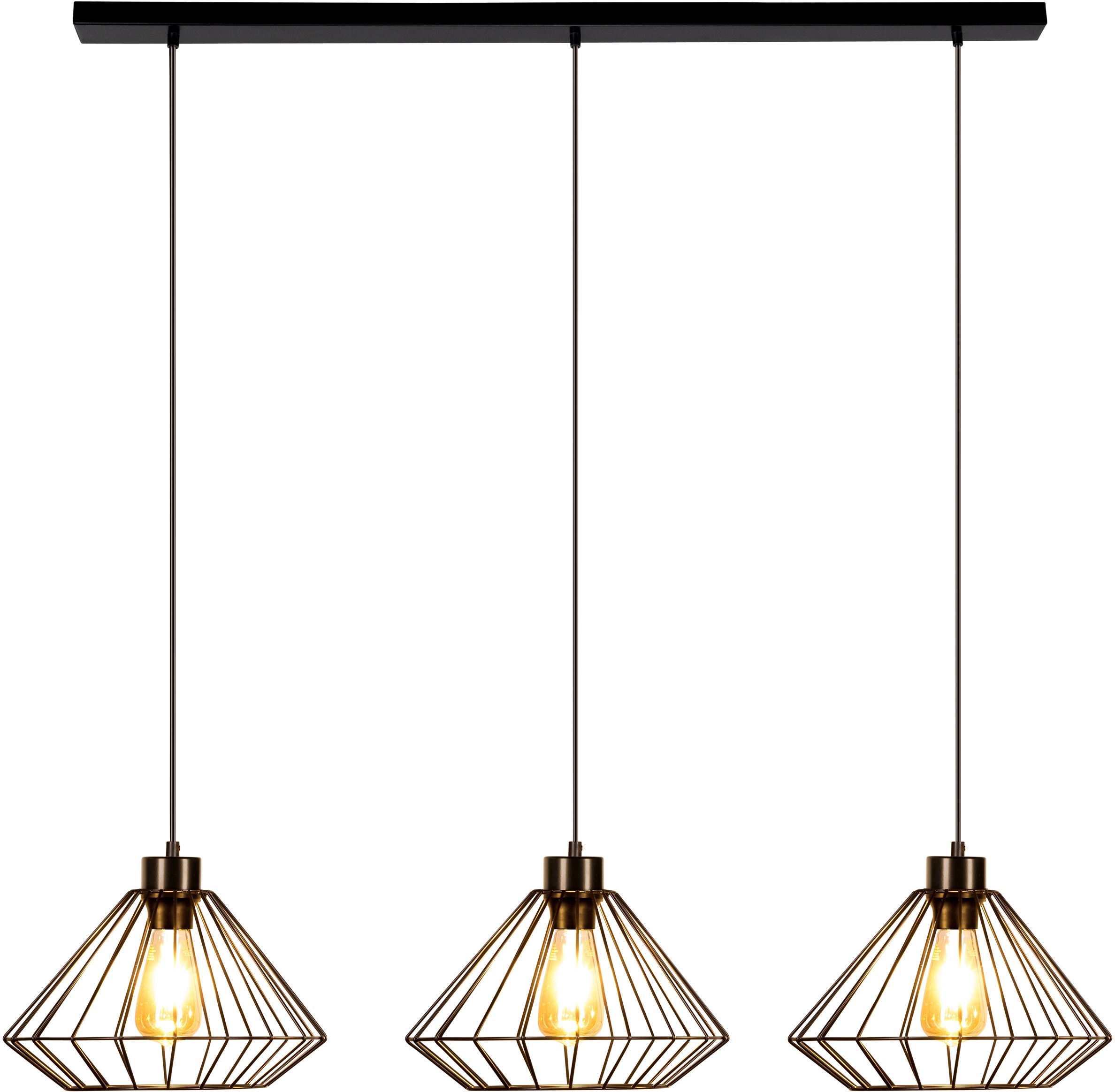 BRITOP LIGHTING Pendellampe »Raquelle«, E27, 1 St., Dekorative Leuchte aus Metall, passende LM E27 / exklusive, Made in Europe
