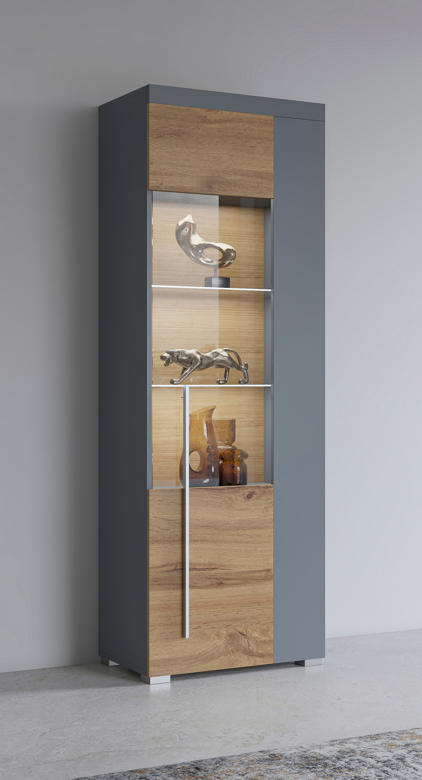 Helvetia Vitrine »Roger«, Höhe 160 cm