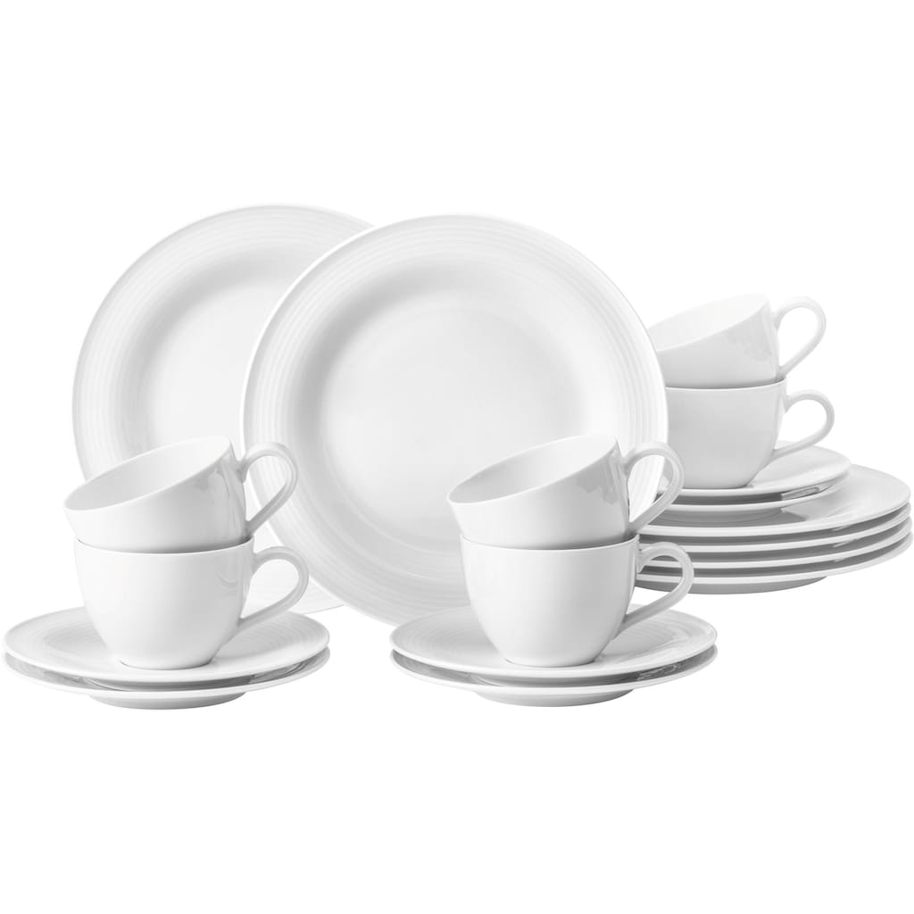 Seltmann Weiden Kaffeeservice »Geschirr-Set, Service Beat«, (Set, 18 tlg.)