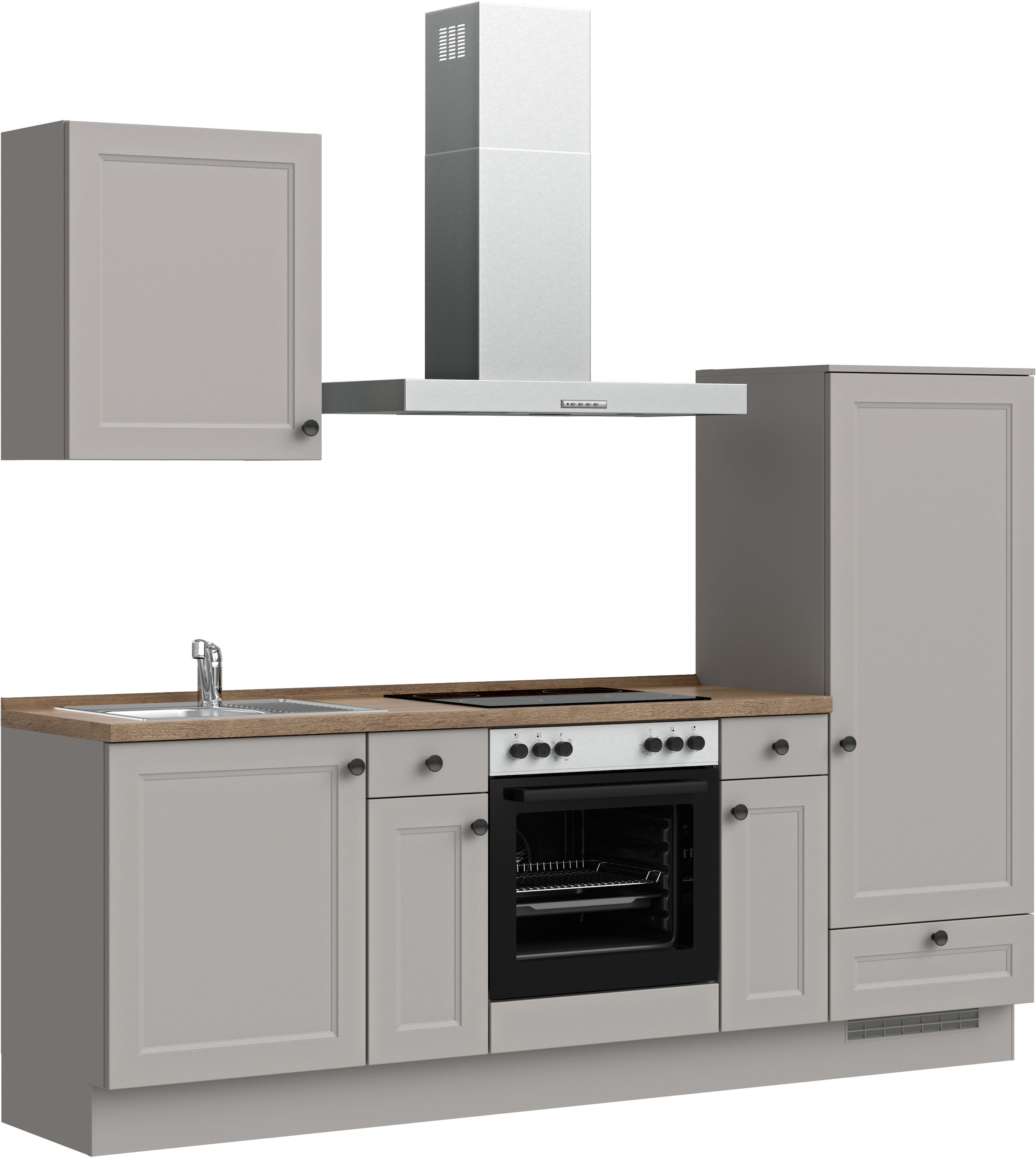nobilia® Küchenzeile »"Cascada I"«, vormontiert, Ausrichtung wählbar, Breite 240 cm, wahlw. mit E-Geräten